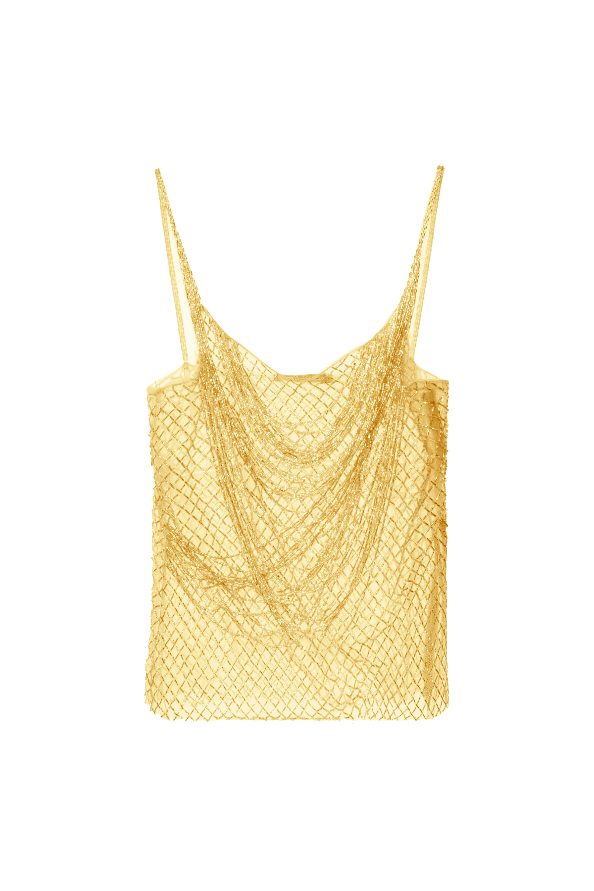 Regata Tule Ilusion Bordada Alças Finas