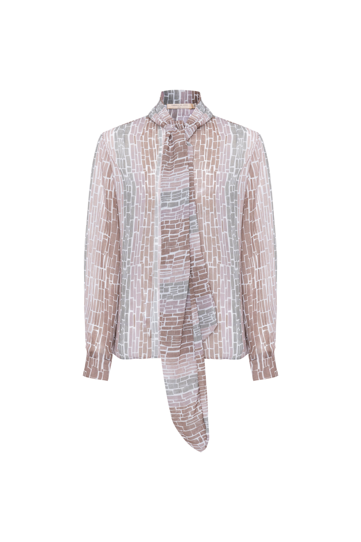 Camisa Laço Estampa Islândia