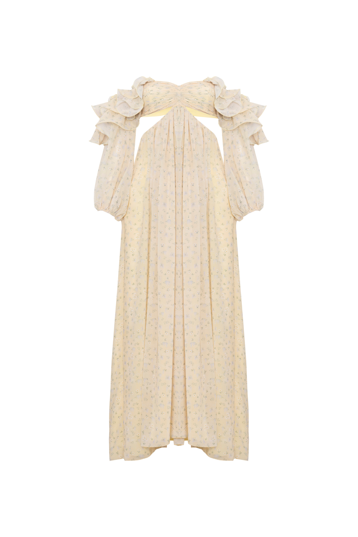 Vestido Longo Ombro Á Ombro