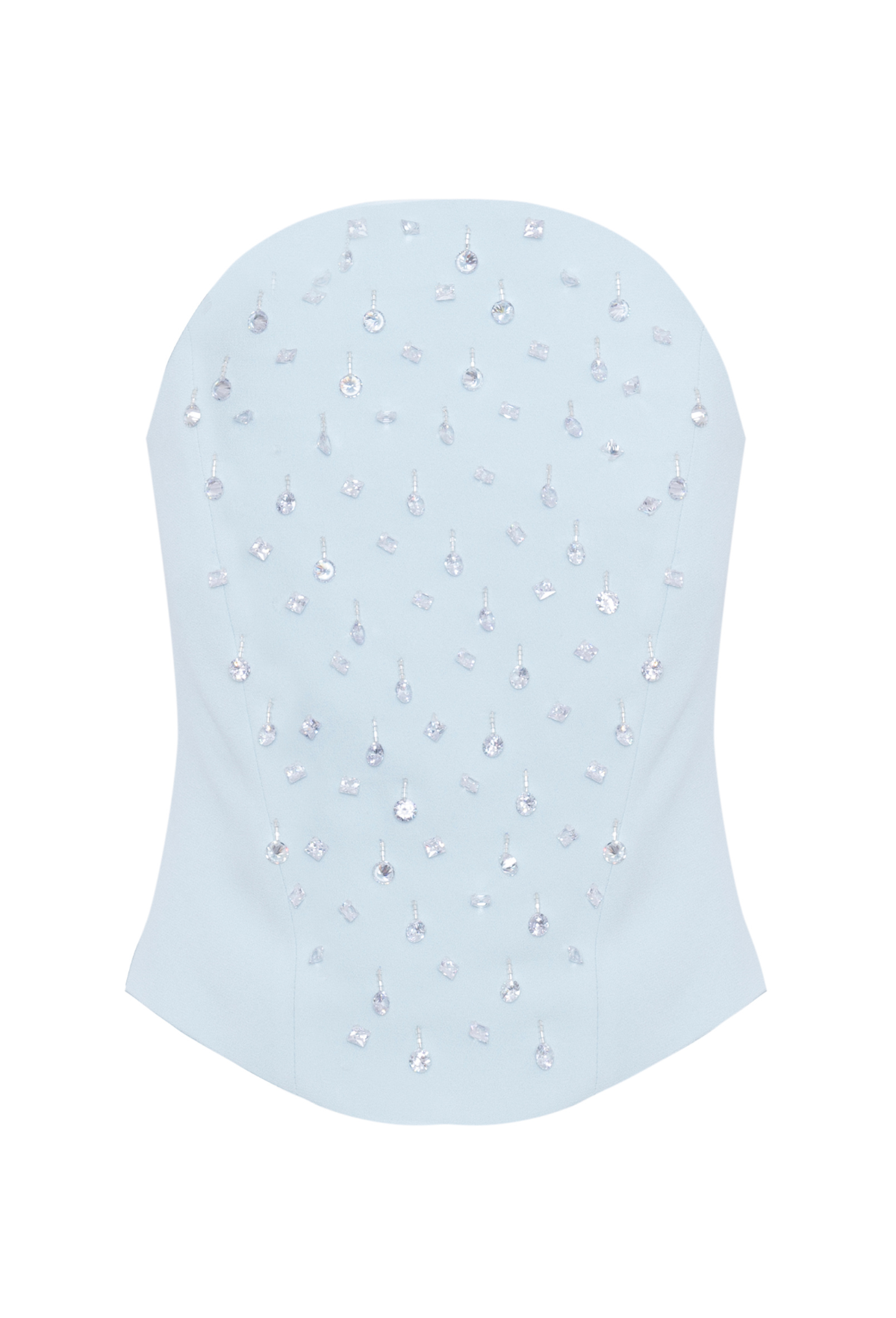 Corselet Crepe Abaulado Bordado