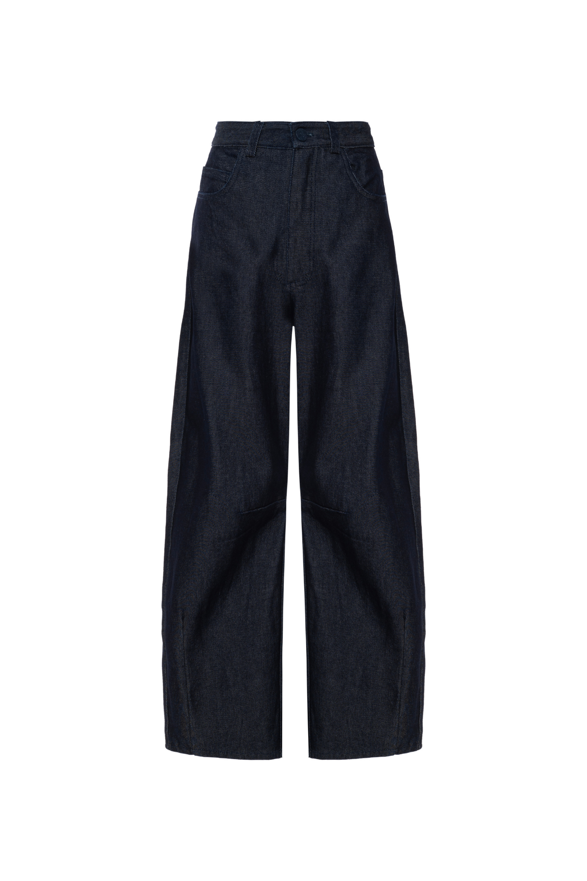 Calça Jeans Barrel Pences Frontais