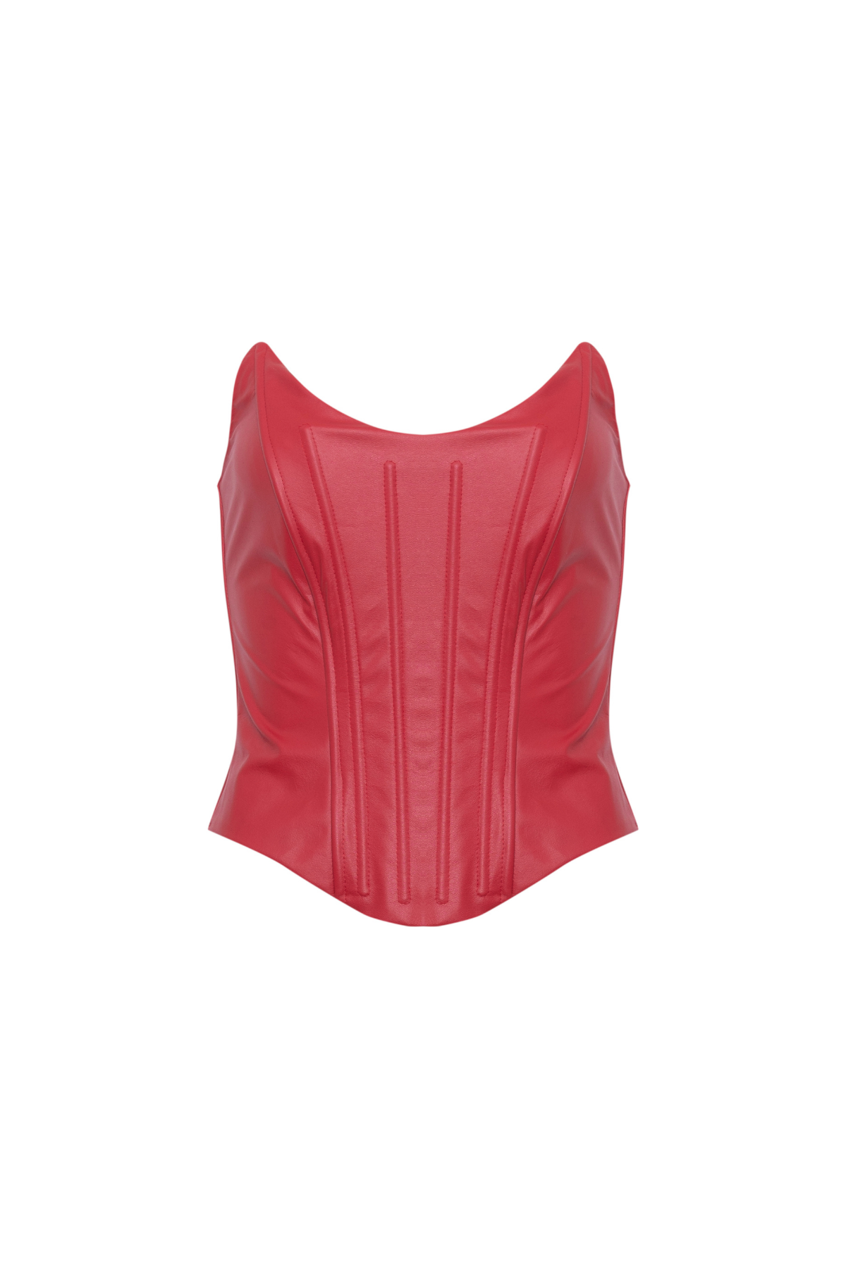 Corset Peplum Couro
