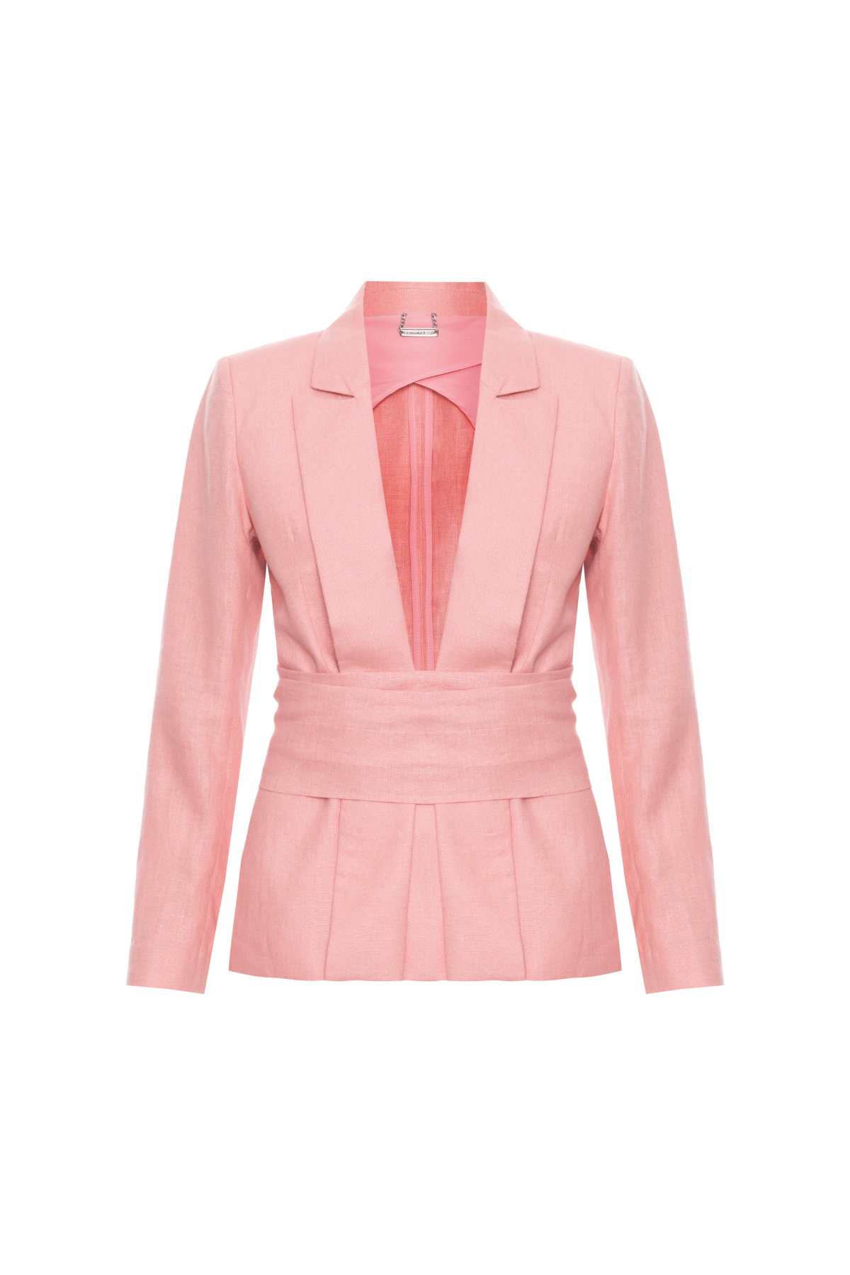 Blazer Linho Kimono Com Amarração