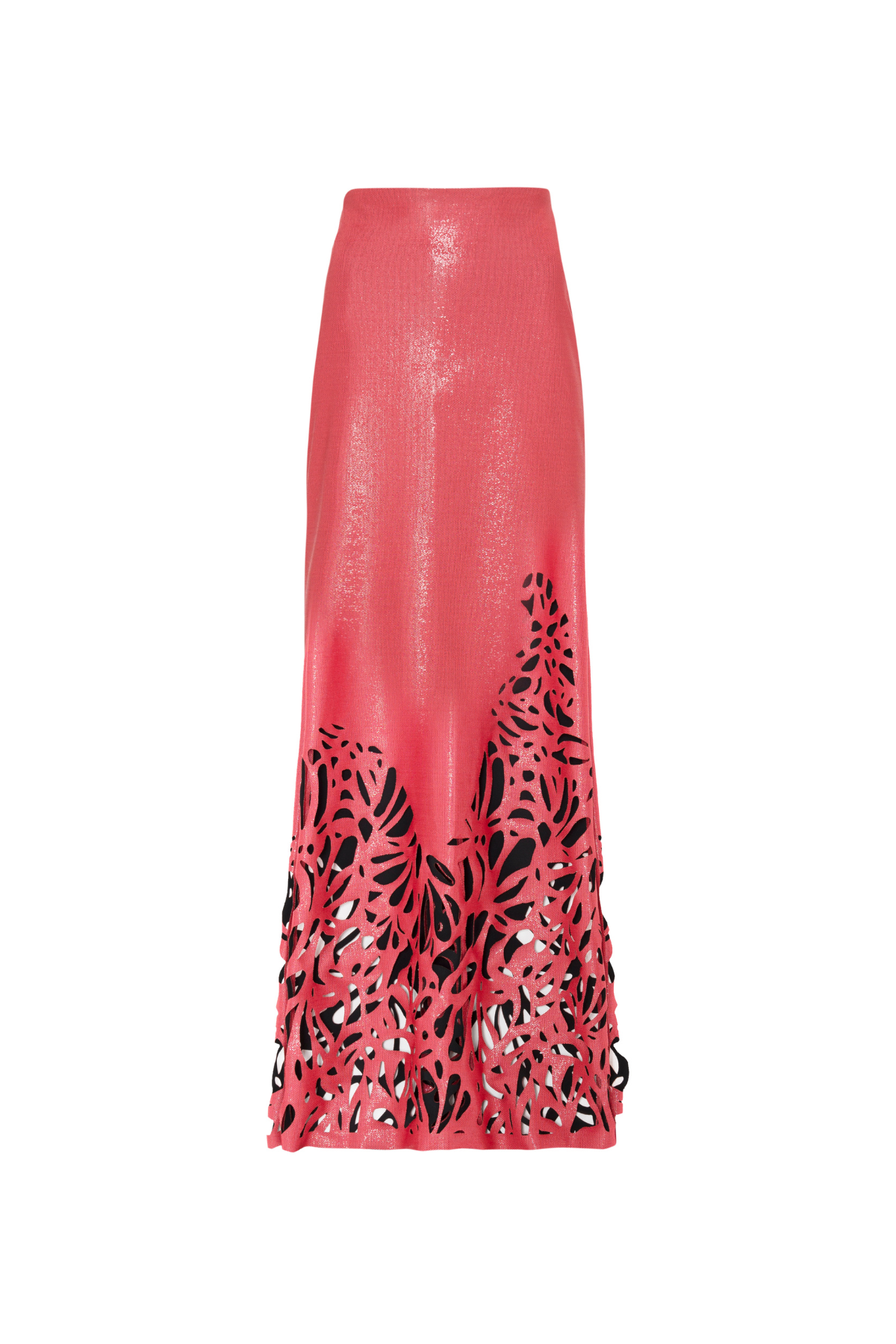 Saia Longa Wave Recortes Vazados De Conchas