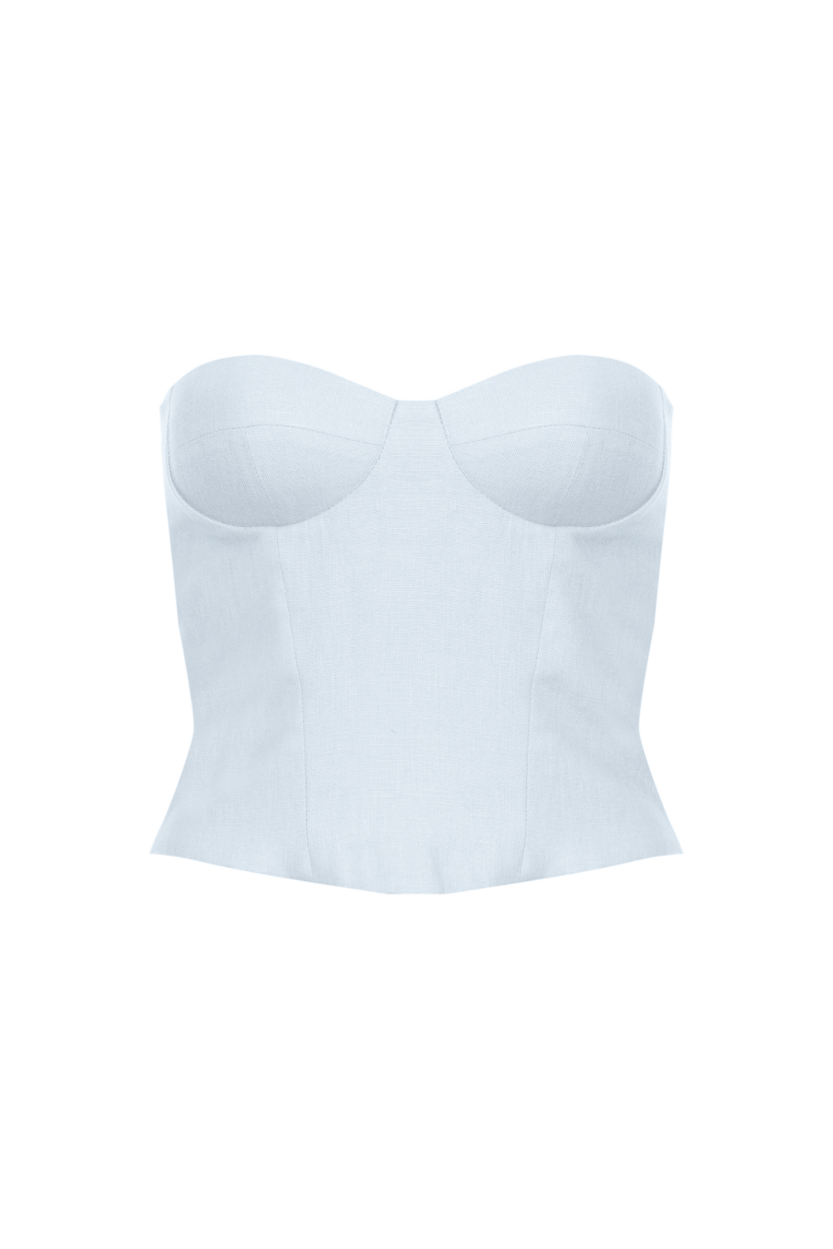 Corset Linho Decote Coração