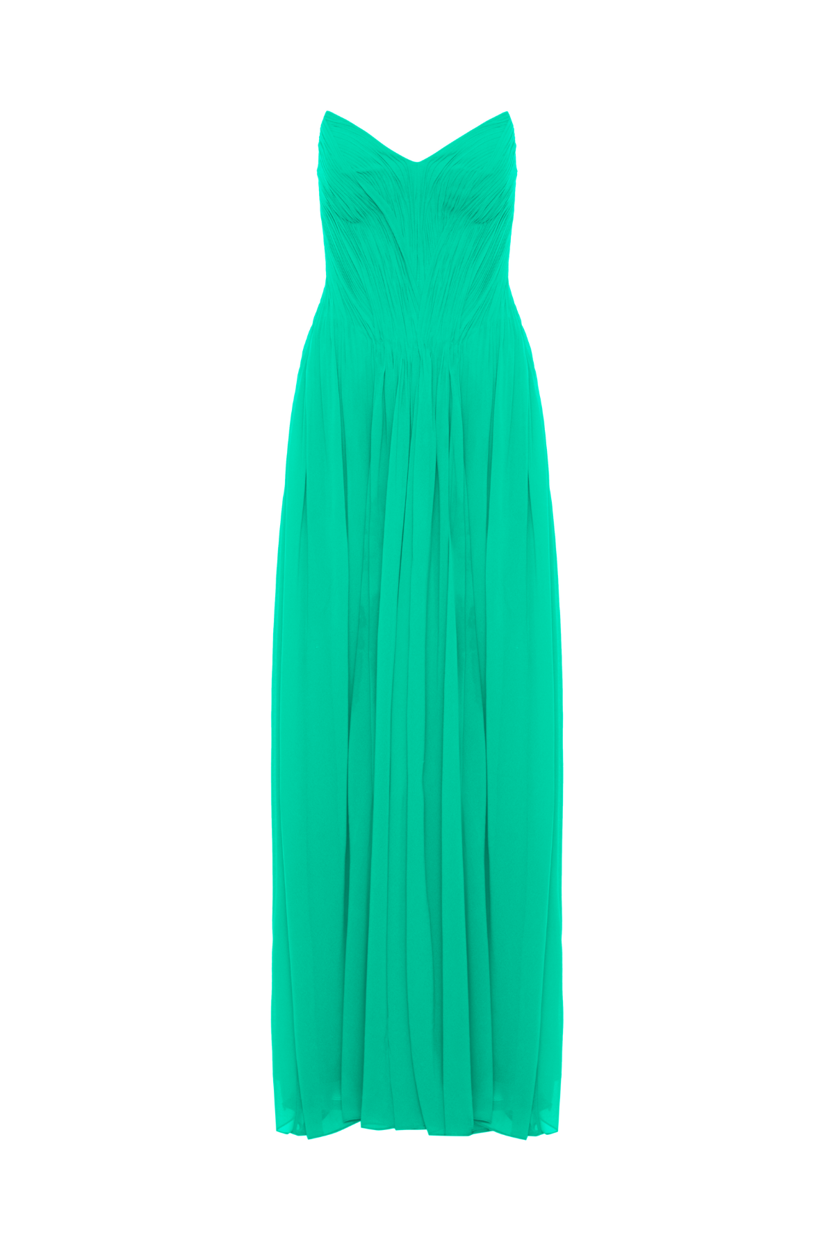 Vestido Drapeado Sem Alças