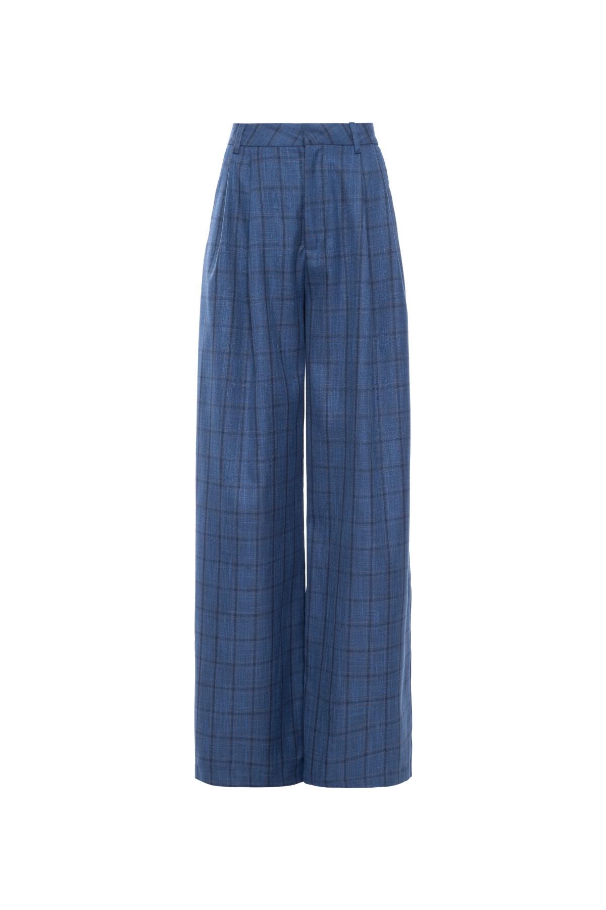 Calça Xadrez Alfaiataria Com Pregas