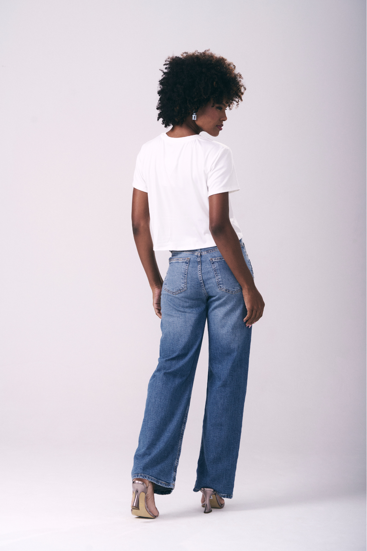 Calça Jeans Wide