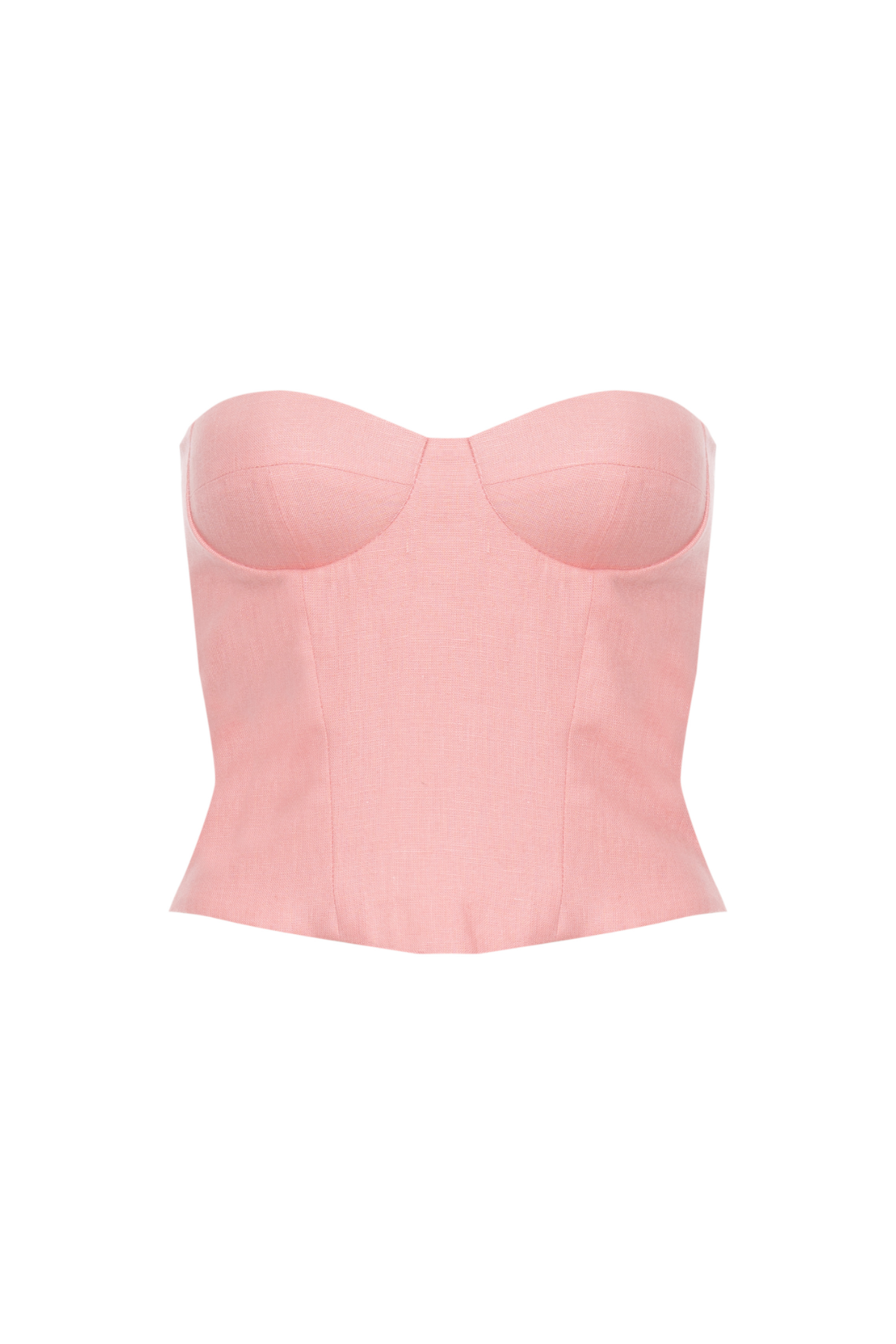 Corset Linho Decote Coração