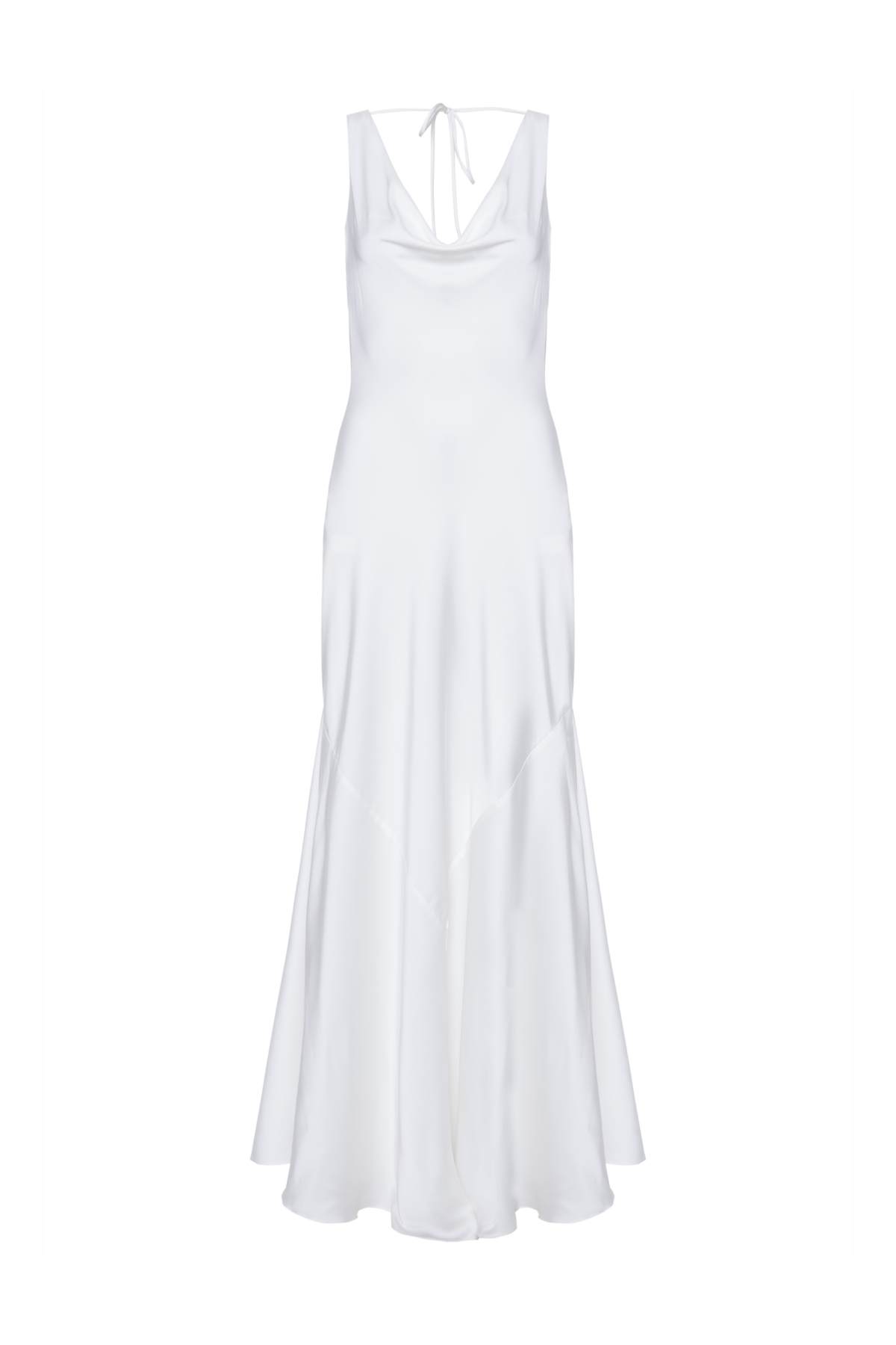 Vestido Slip Dress Cetim Lanvin