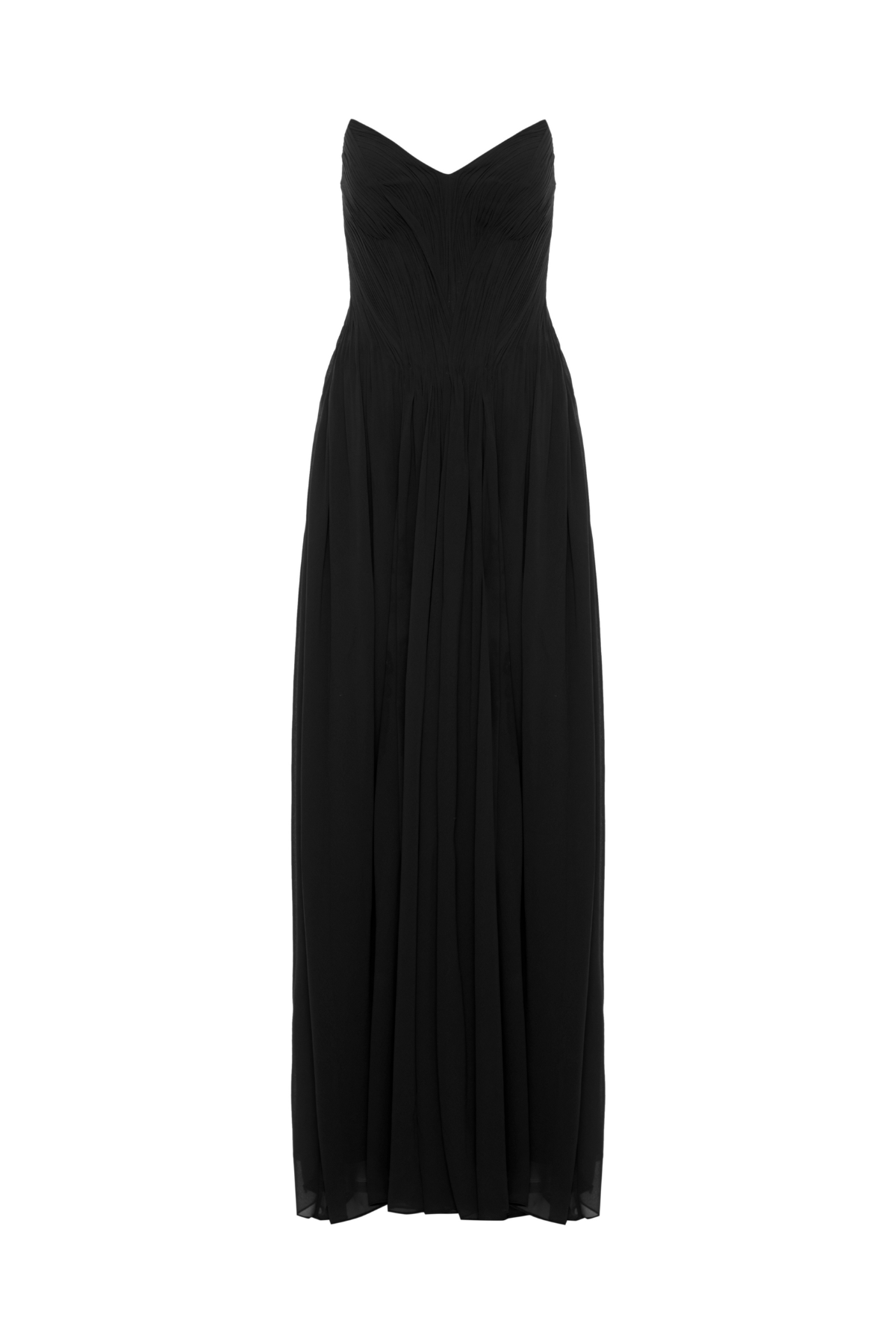 Vestido Drapeado Sem Alças