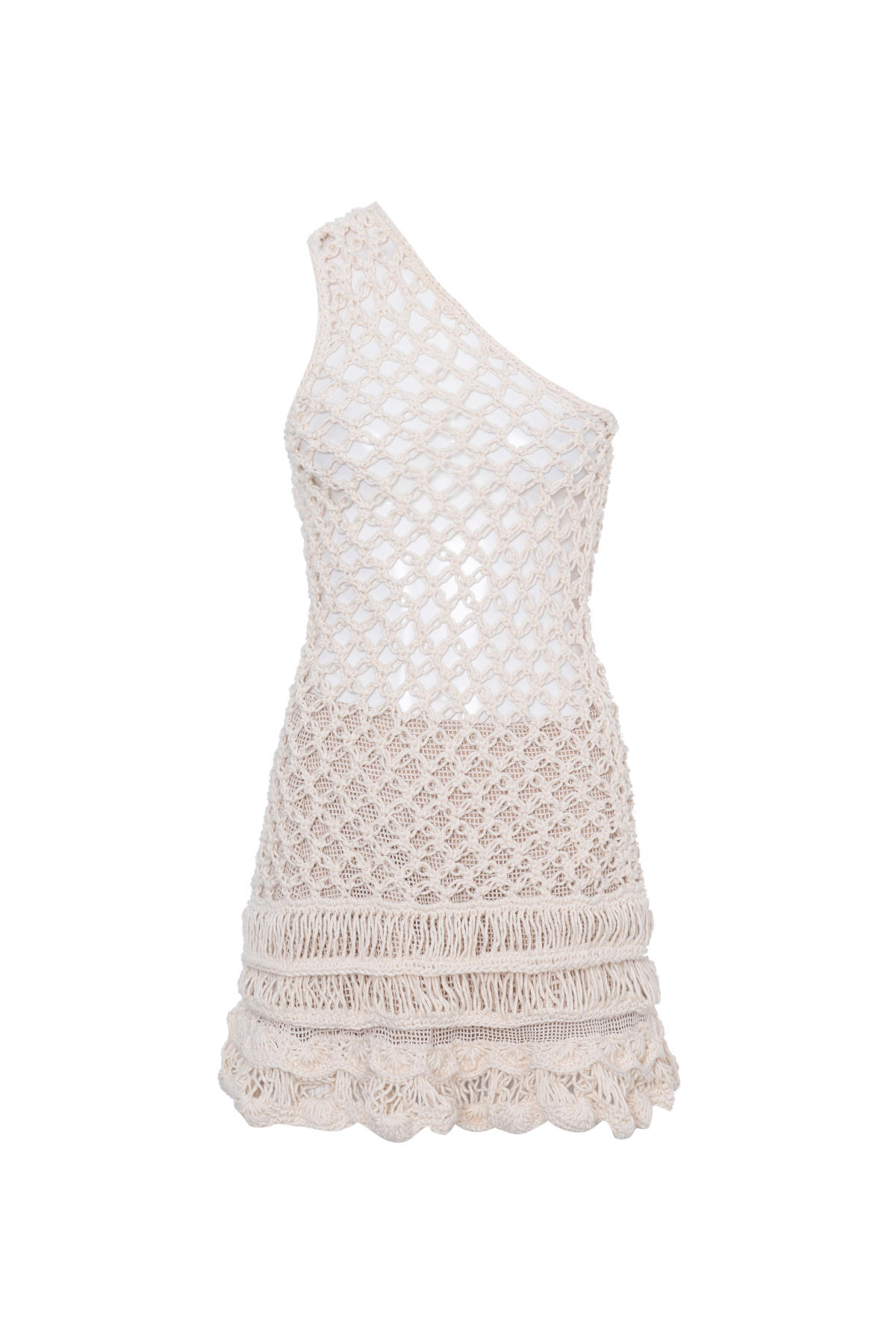 Conjunto Blusa Longa E Saia Crochê