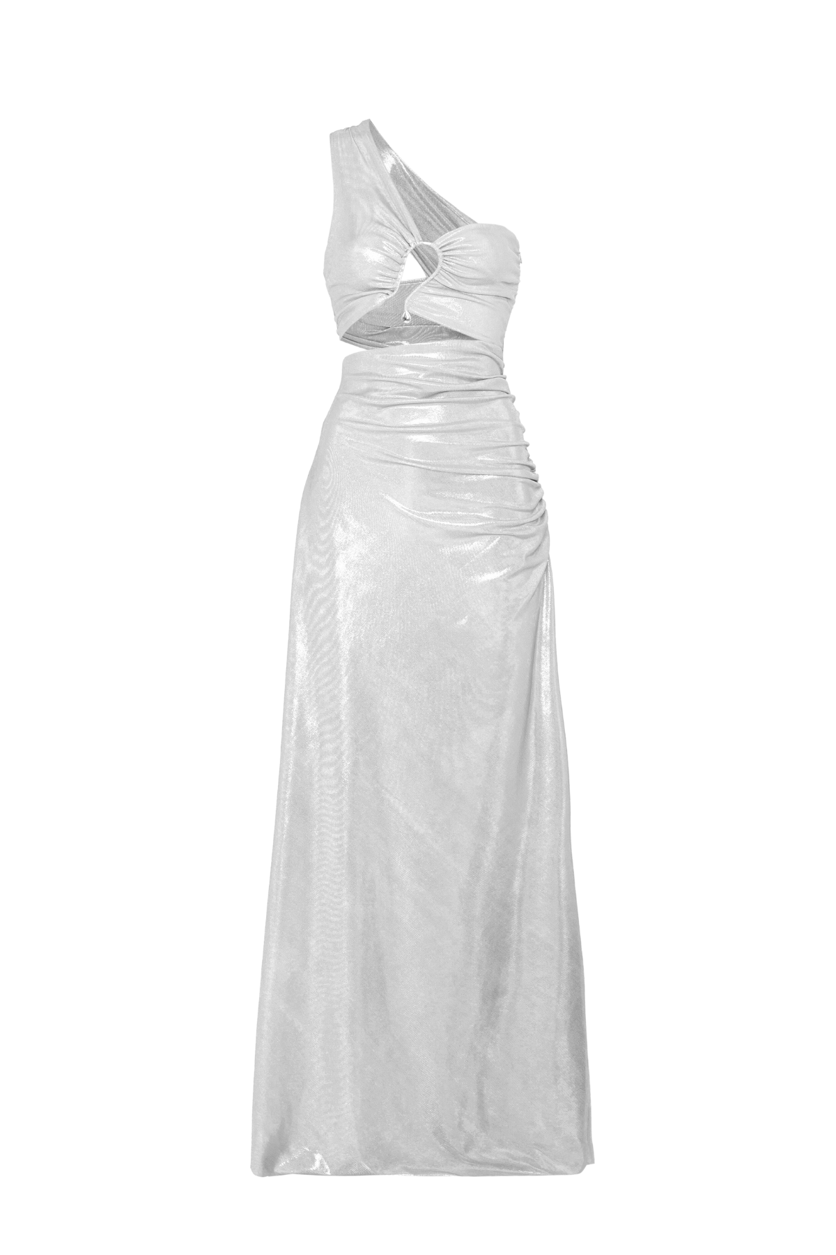 Vestido Longo Com Detalhe Metalizado