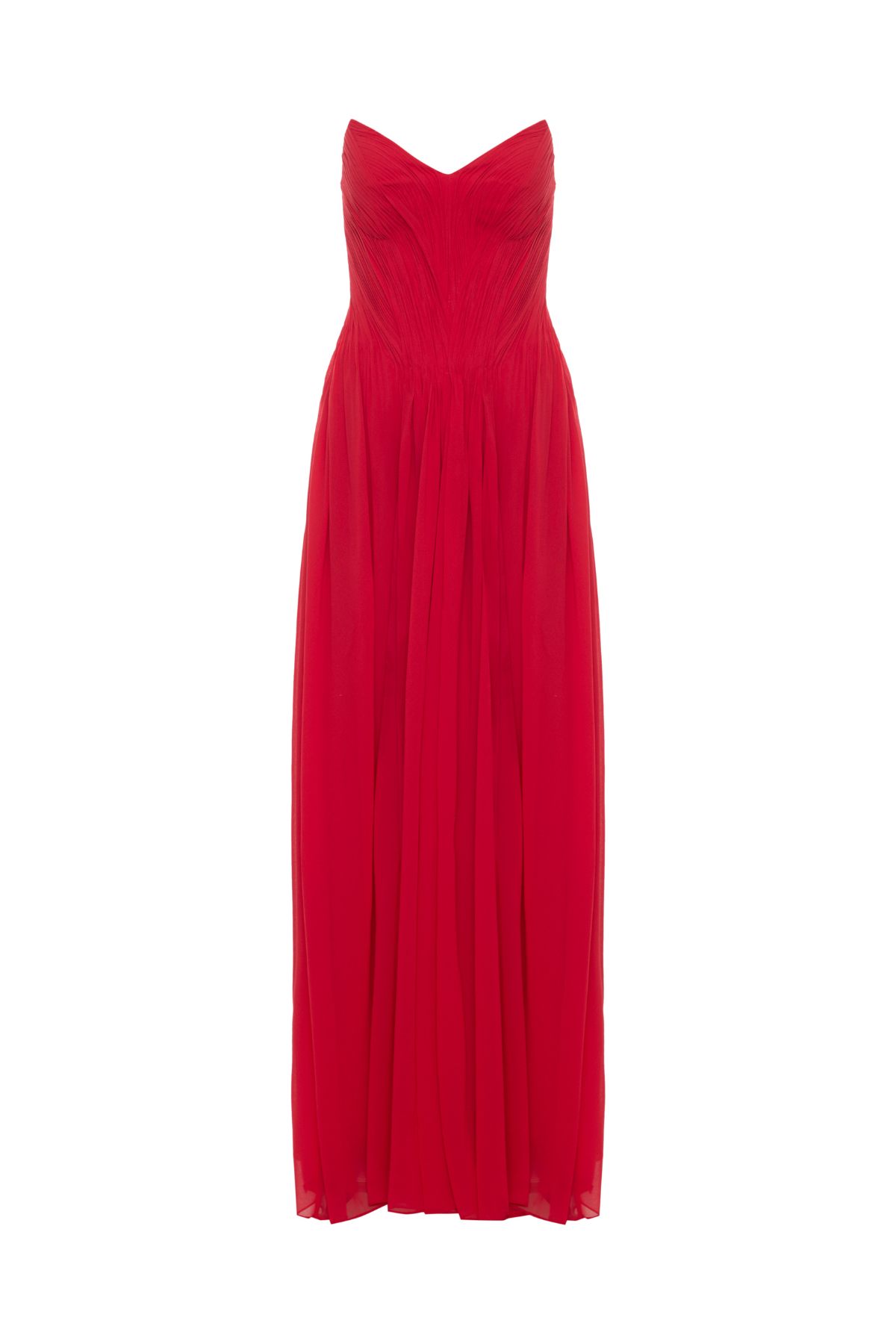 Vestido Drapeado Sem Alças