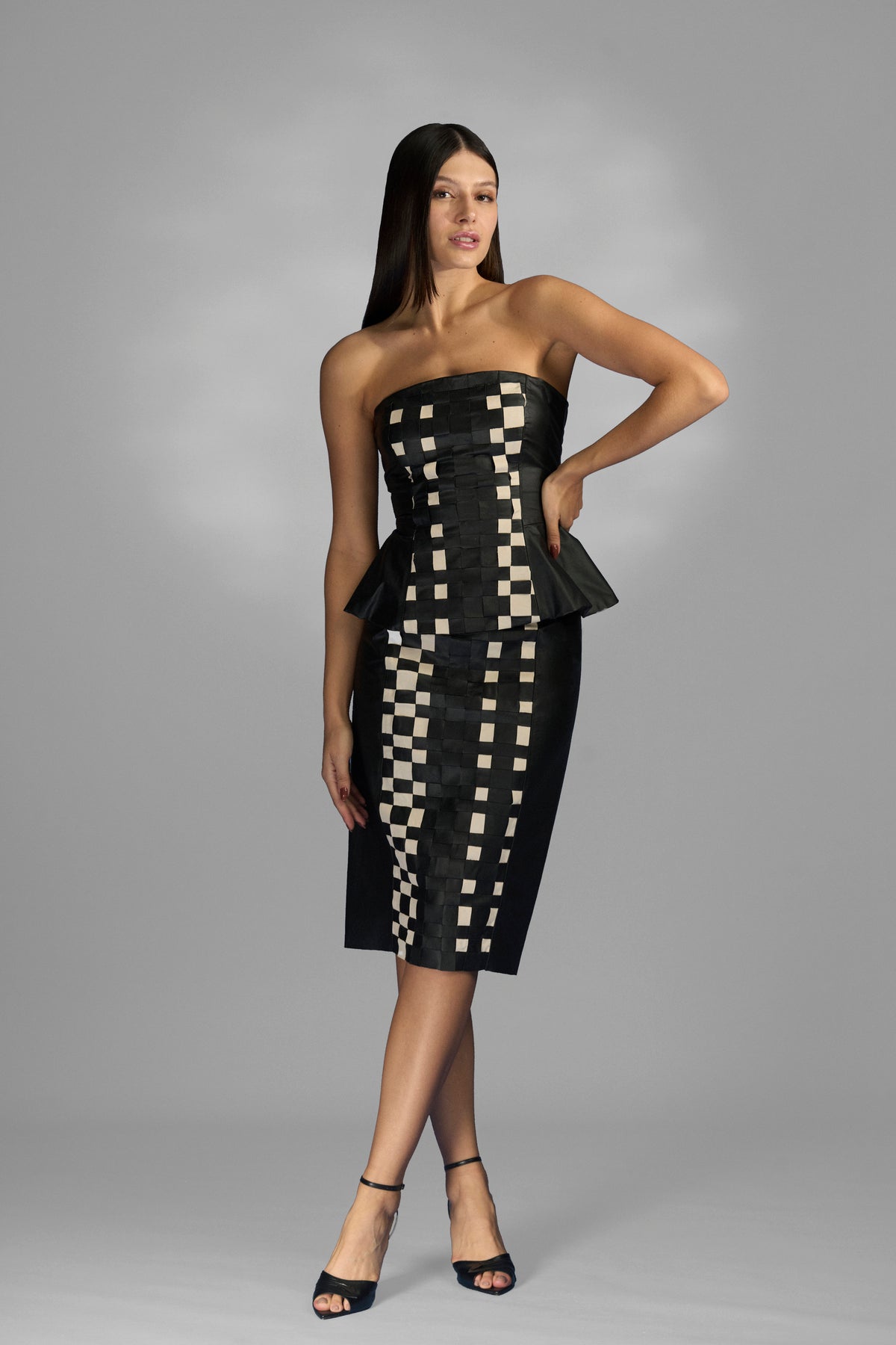 Corset Couro Tressê