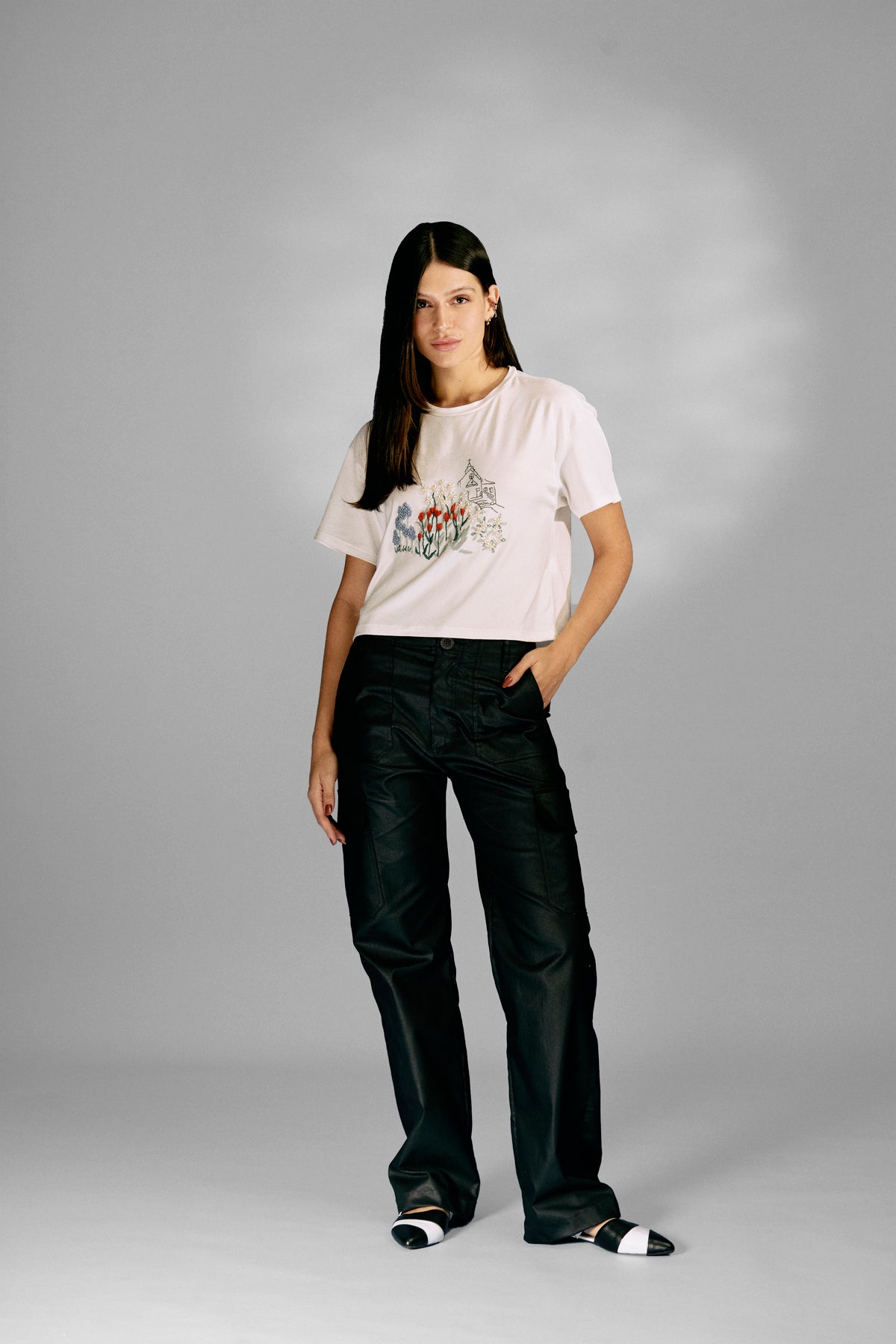 T-shirt Bordada Igreja Islândia