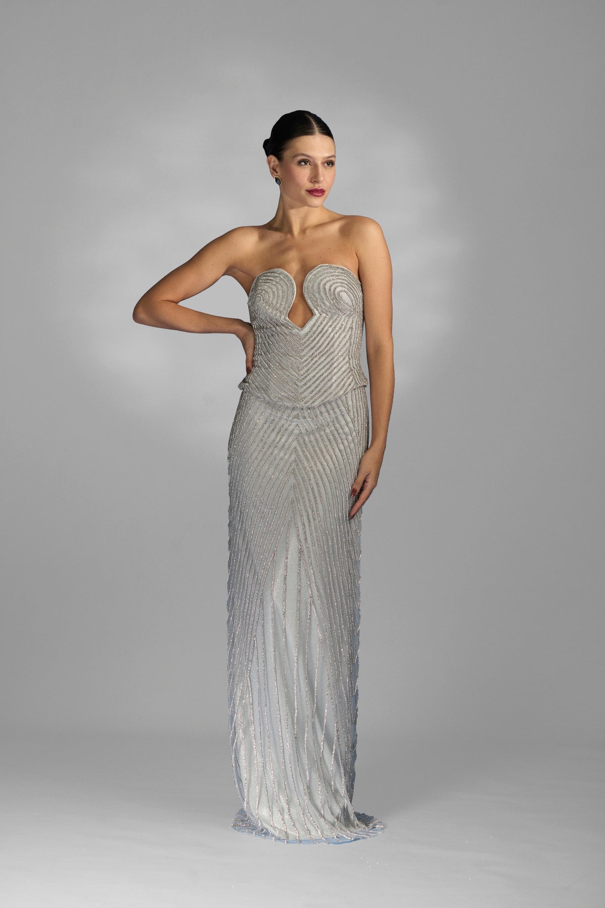 Conjunto Corset E Saia Strass