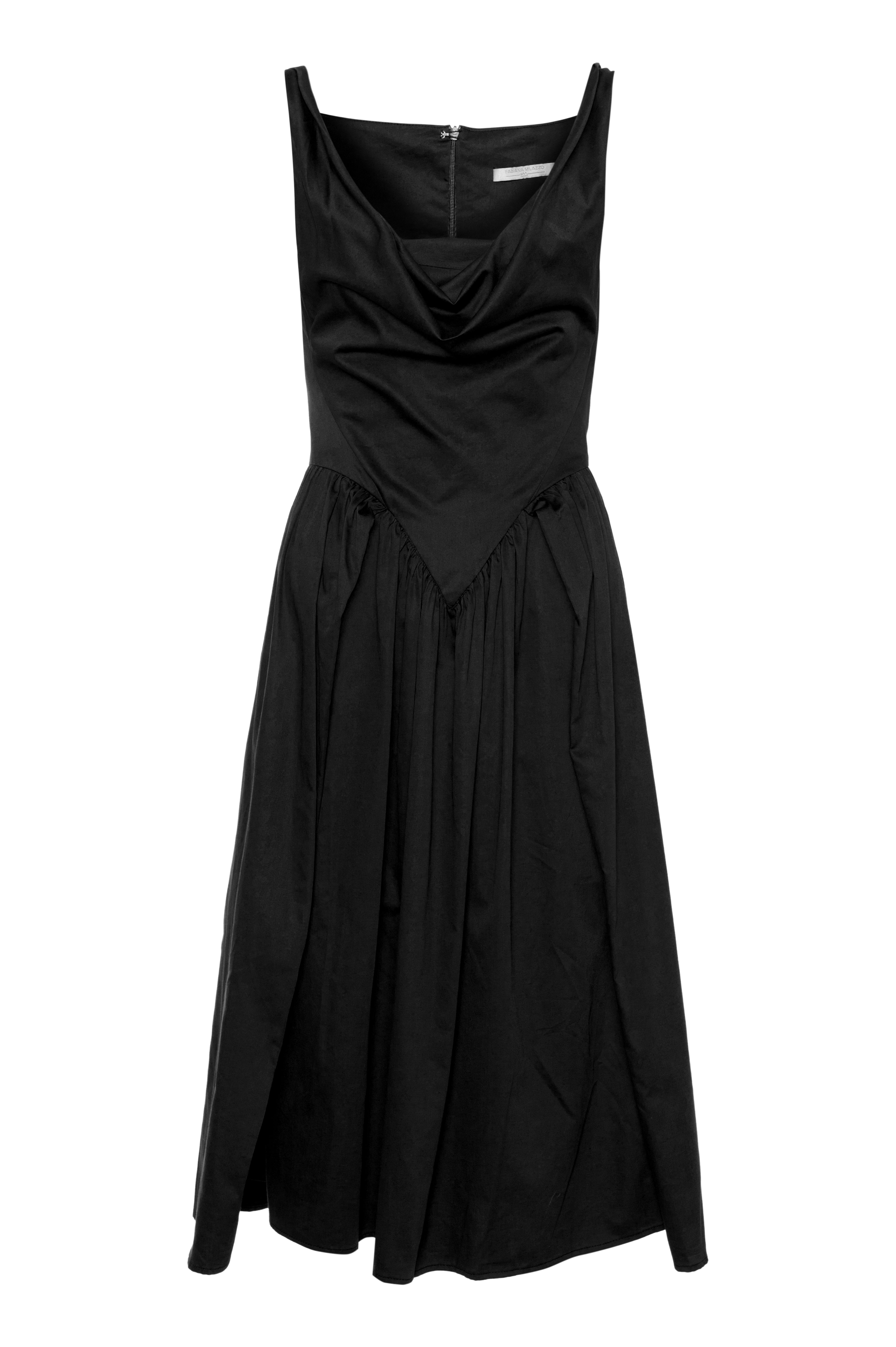 Vestido MÍdi Ombro A Ombro Cotton Acetinado