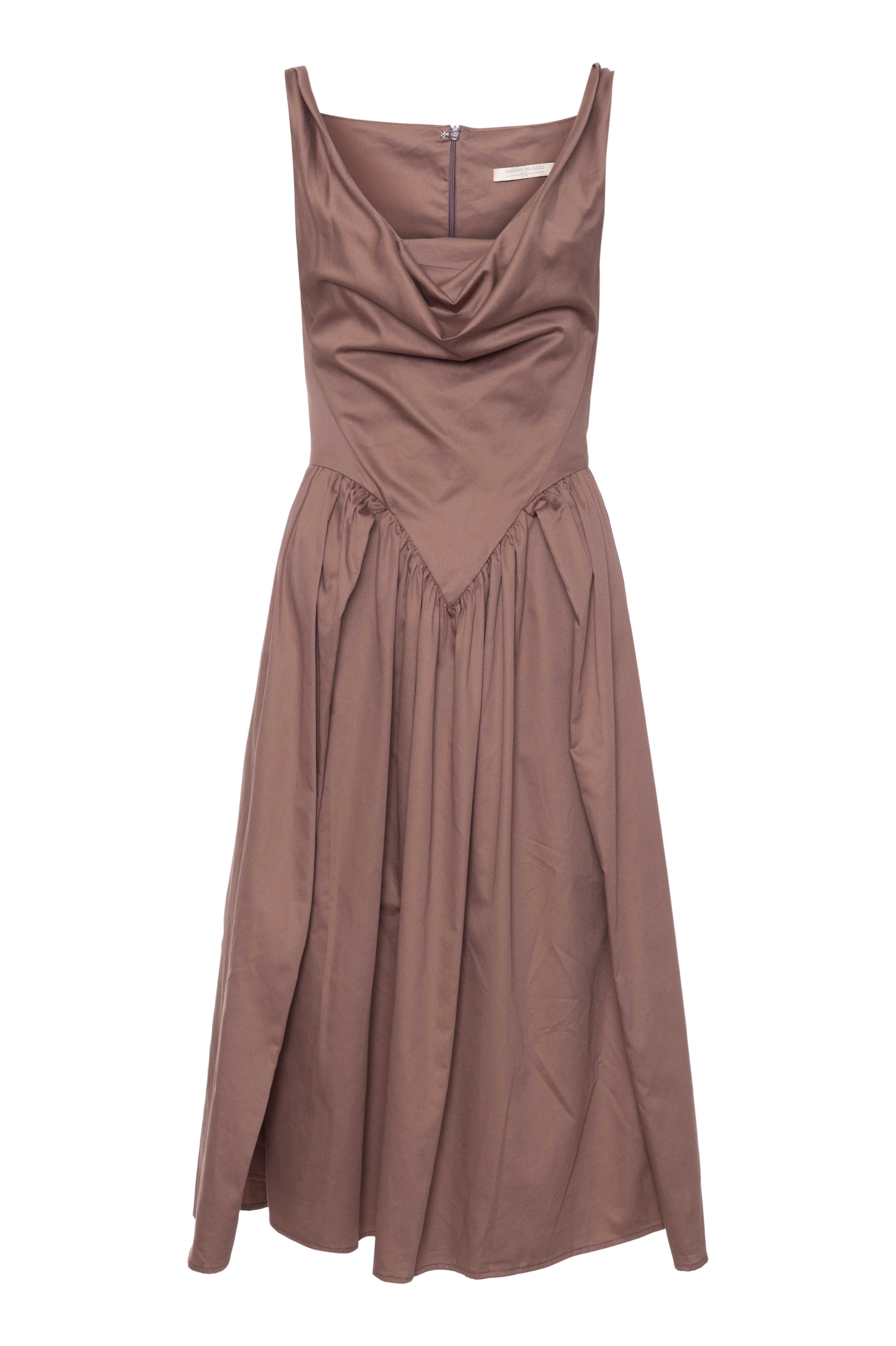 Vestido MÍdi Ombro A Ombro Cotton Acetinado