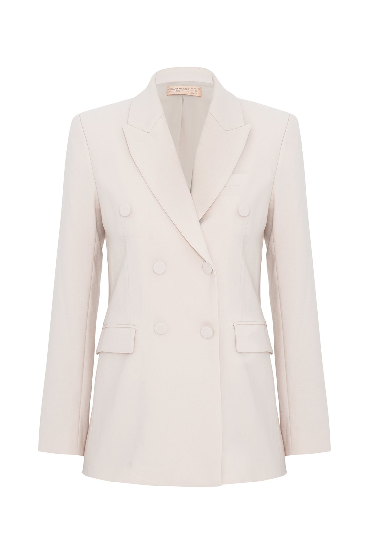 Blazer Em Crepe Modelagem Reta