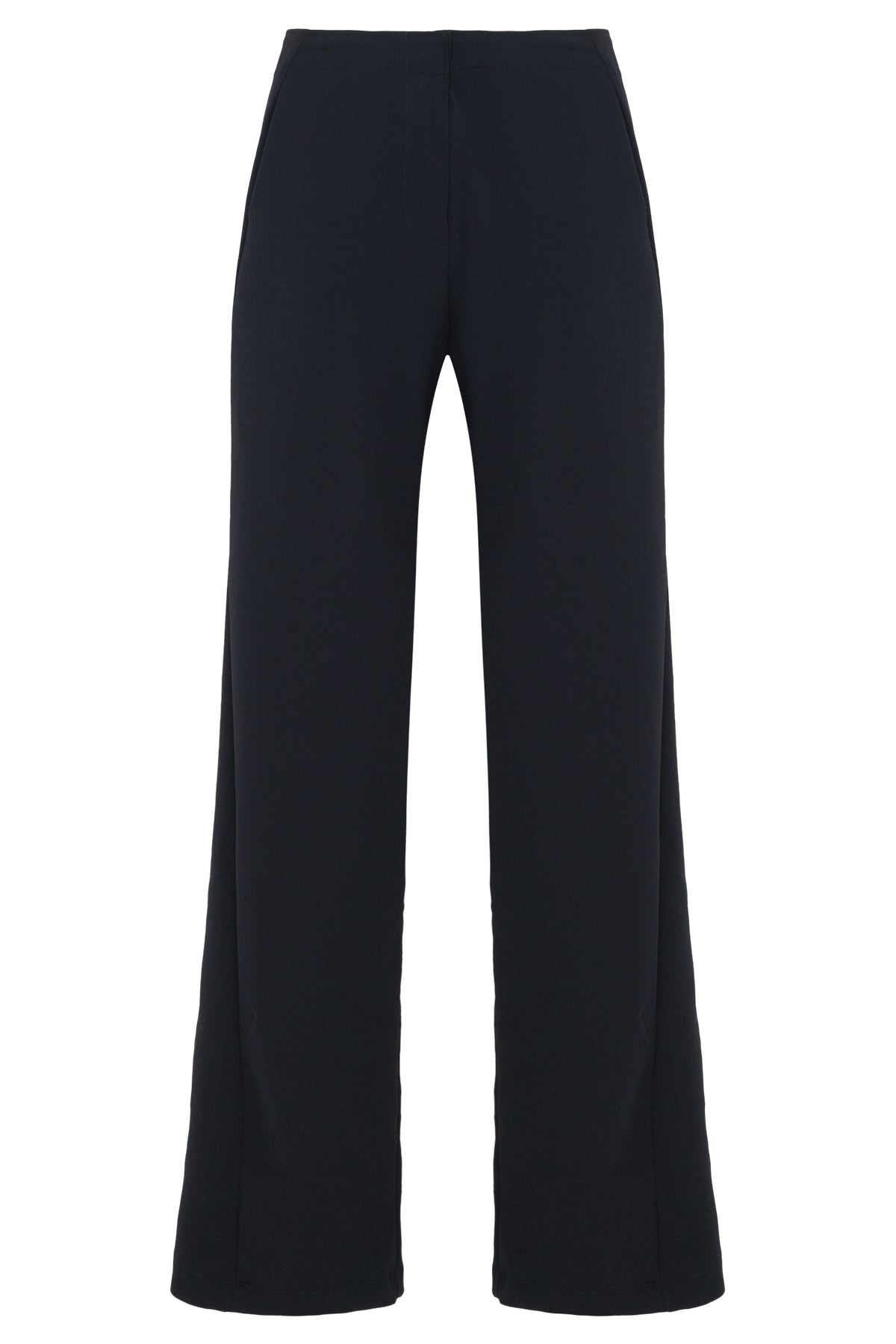 Calça Crepe Com Costura Deslocada