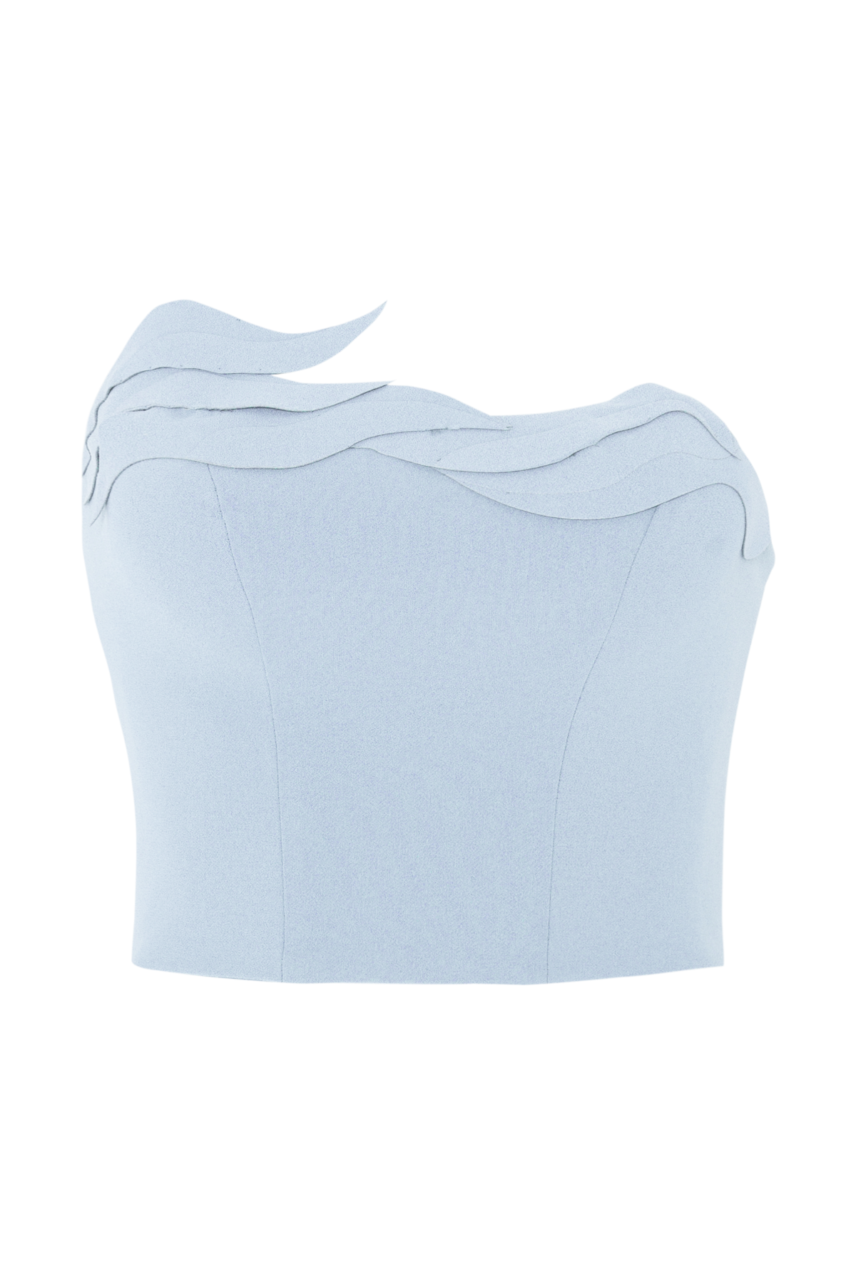 Corselet Assimétrico com Ondas