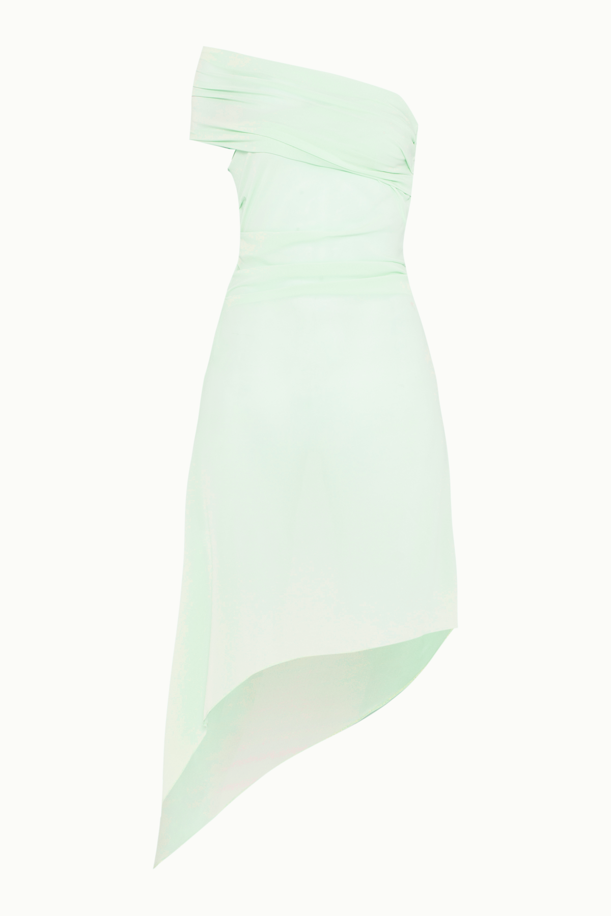 Vestido Curto Assimétrico Ombro Único