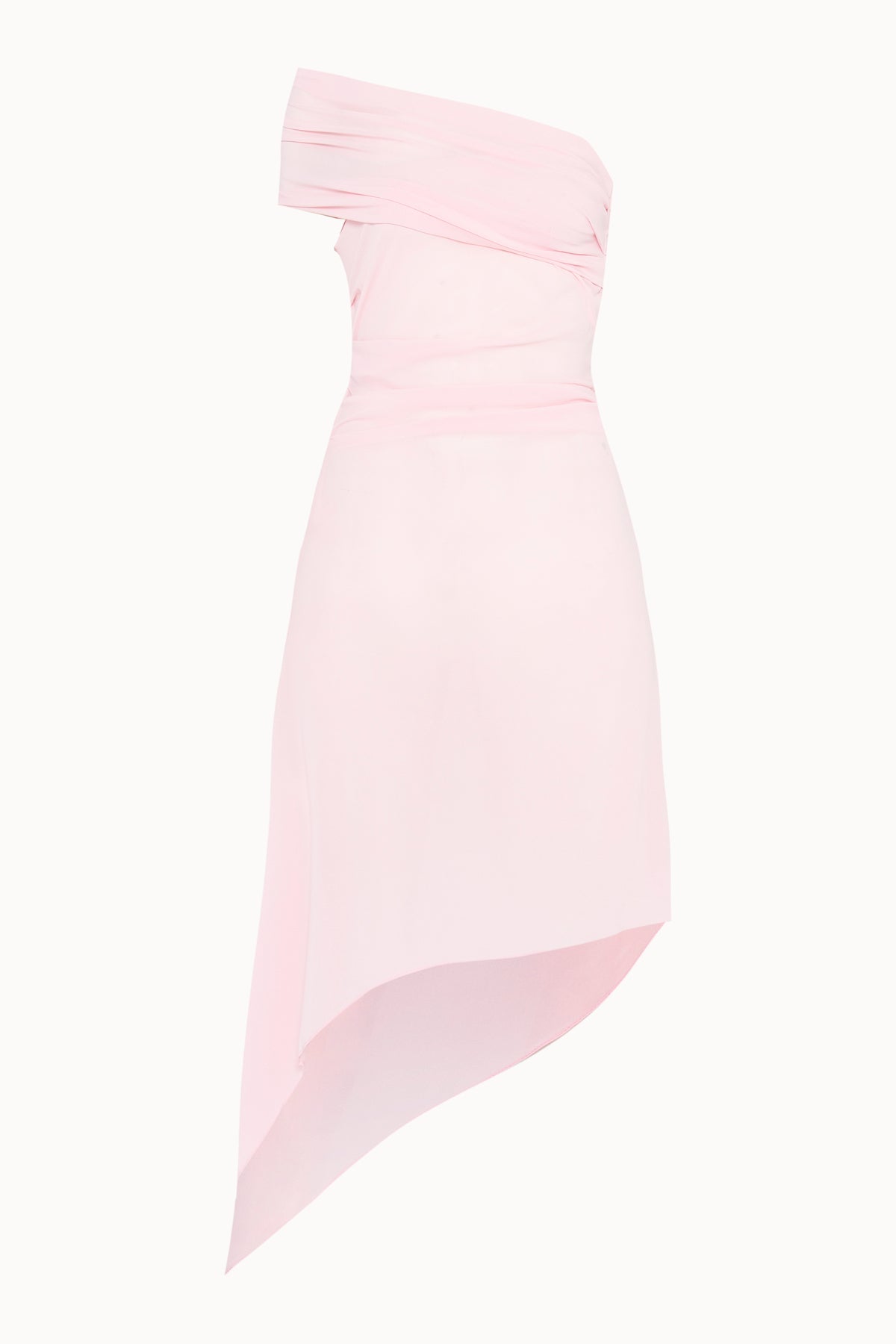 Vestido Curto Assimétrico Ombro Único