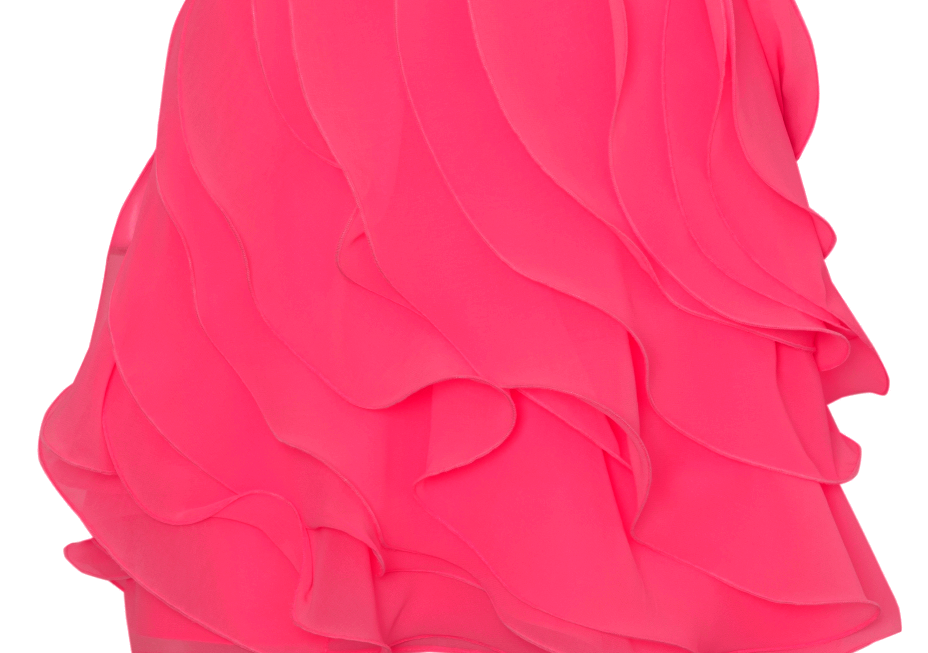 Vestido Longo Sem Alças Em Jabô