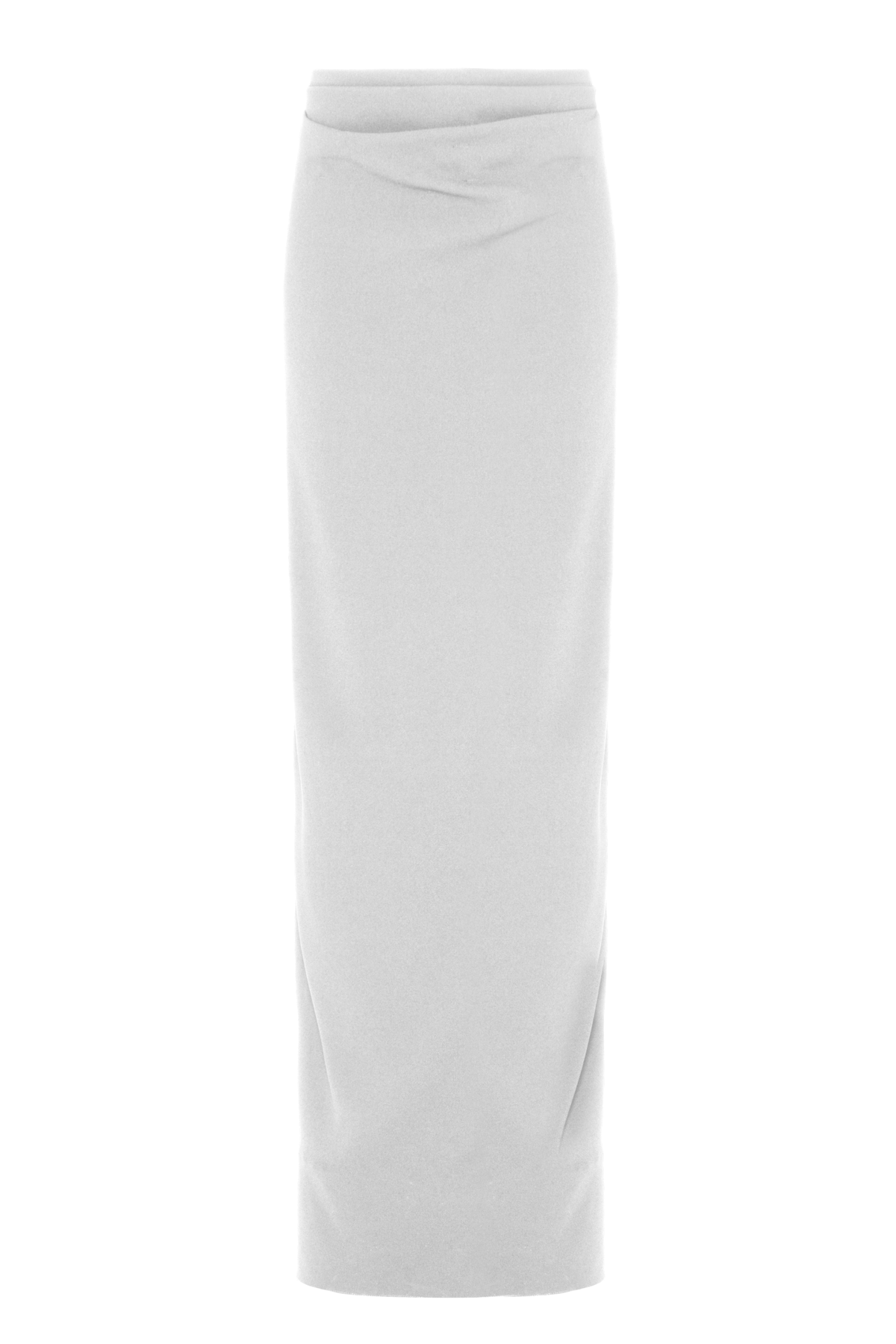 Saia Longa Crepe Cintura Drapeada