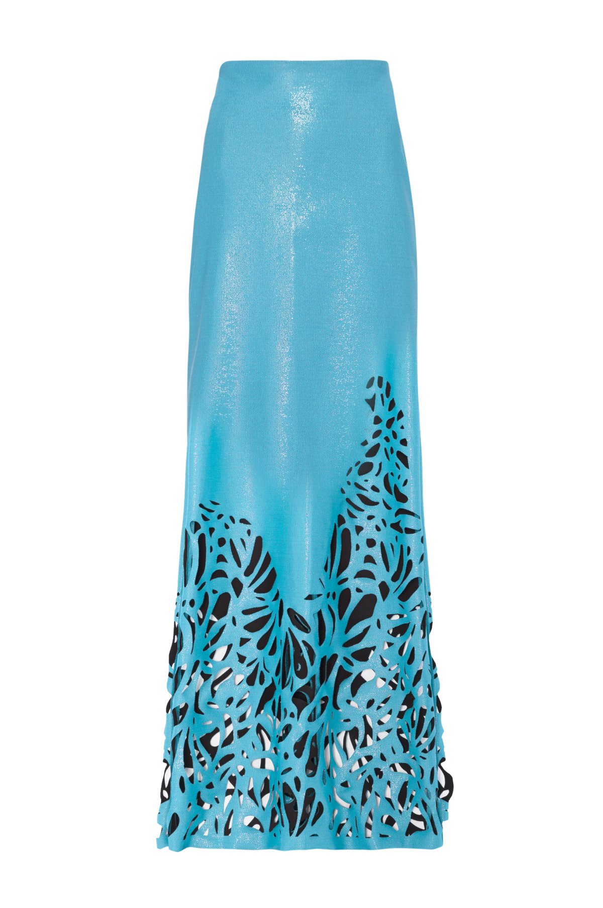 Saia Longa Wave Recortes Vazados De Conchas