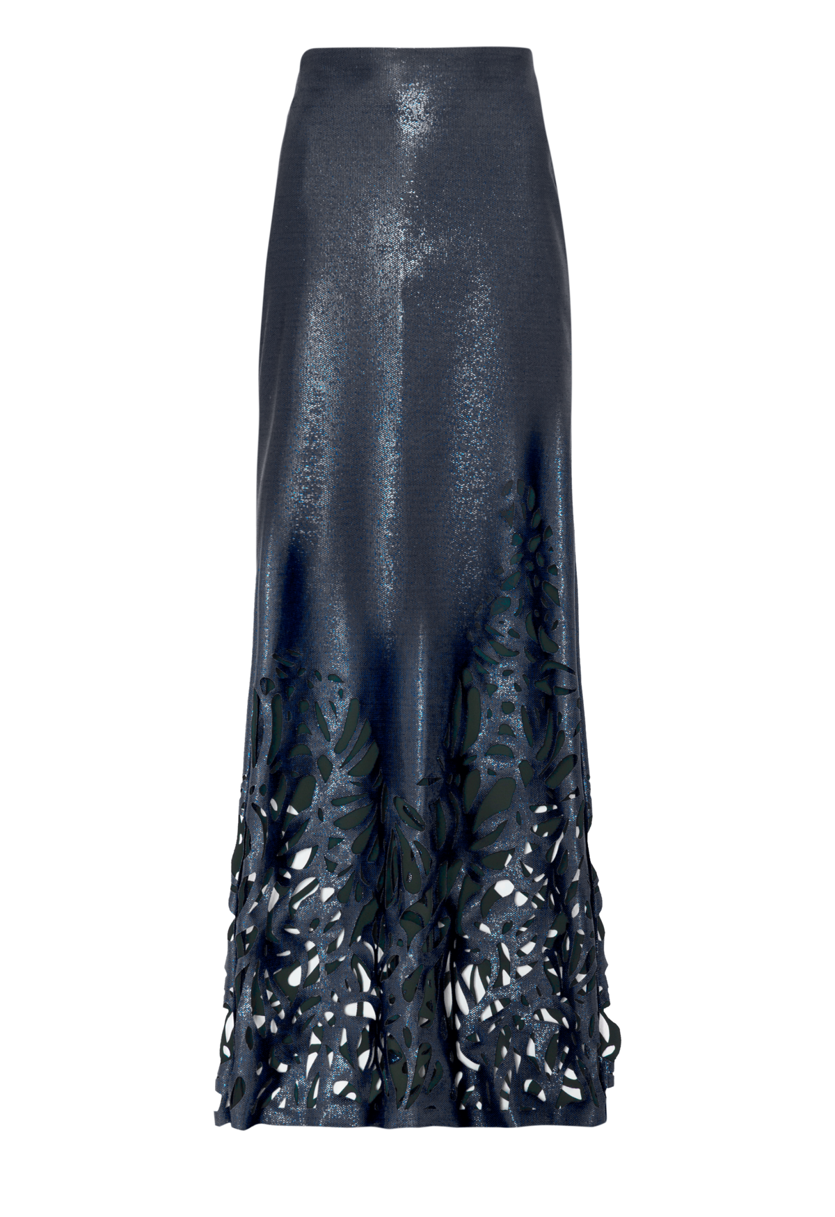 Saia Longa Wave Recortes Vazados De Conchas