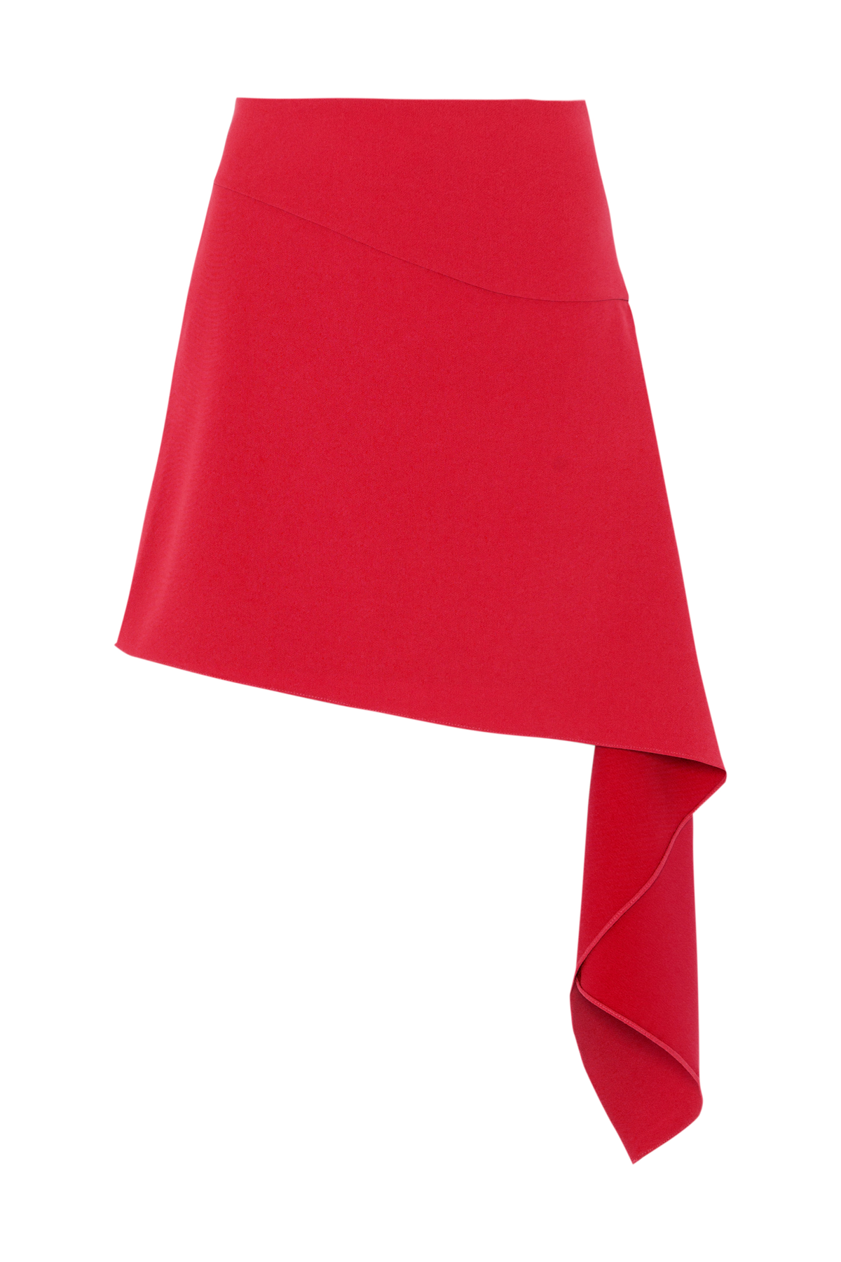 Míni Saia Assimétrica Crepe