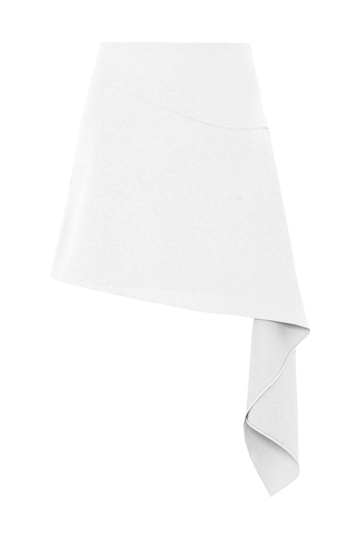 Míni Saia Assimétrica Crepe