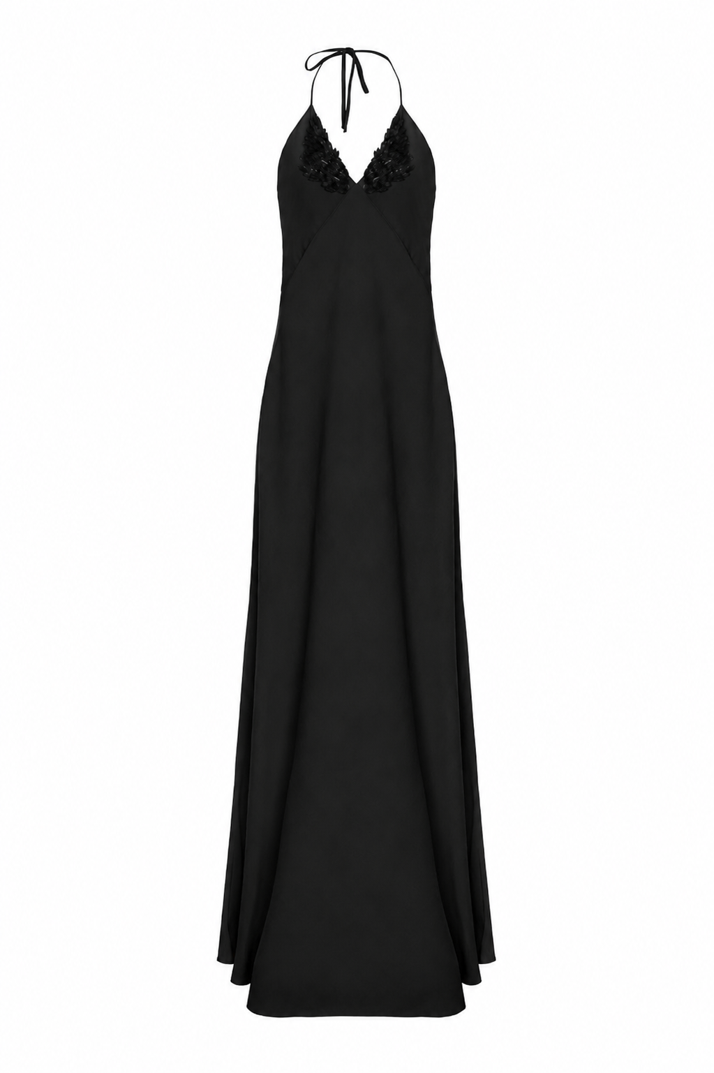 Vestido Longo Fluido Alças Finas