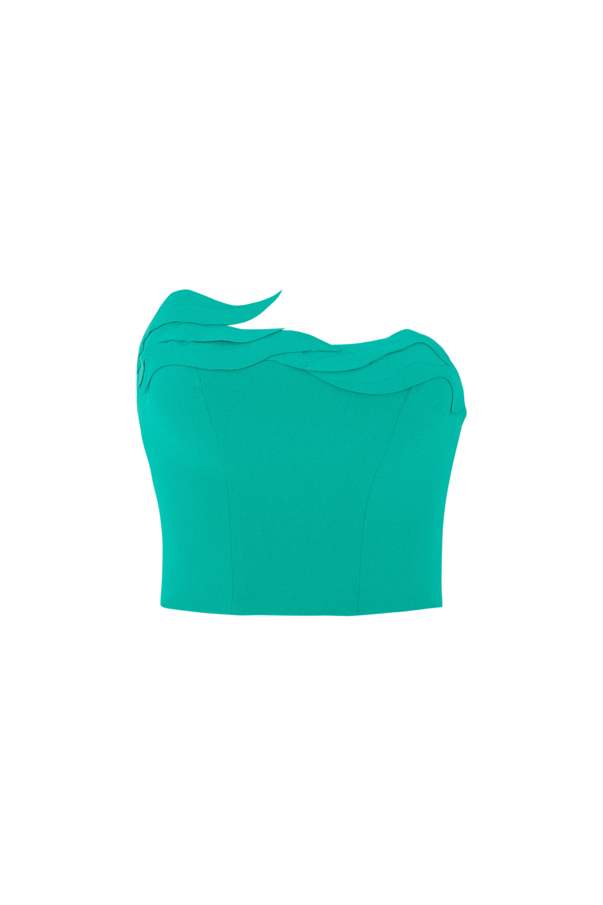 Corselet Assimétrico com Ondas