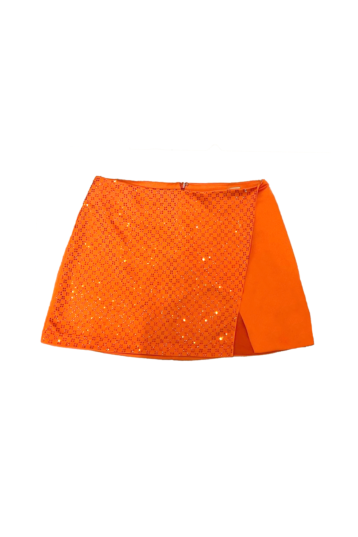 Saia Curta com Fenda e Cristais