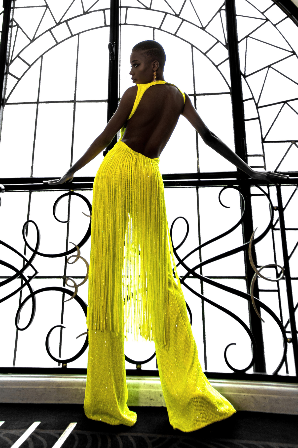 Calça Pantalona Paetê