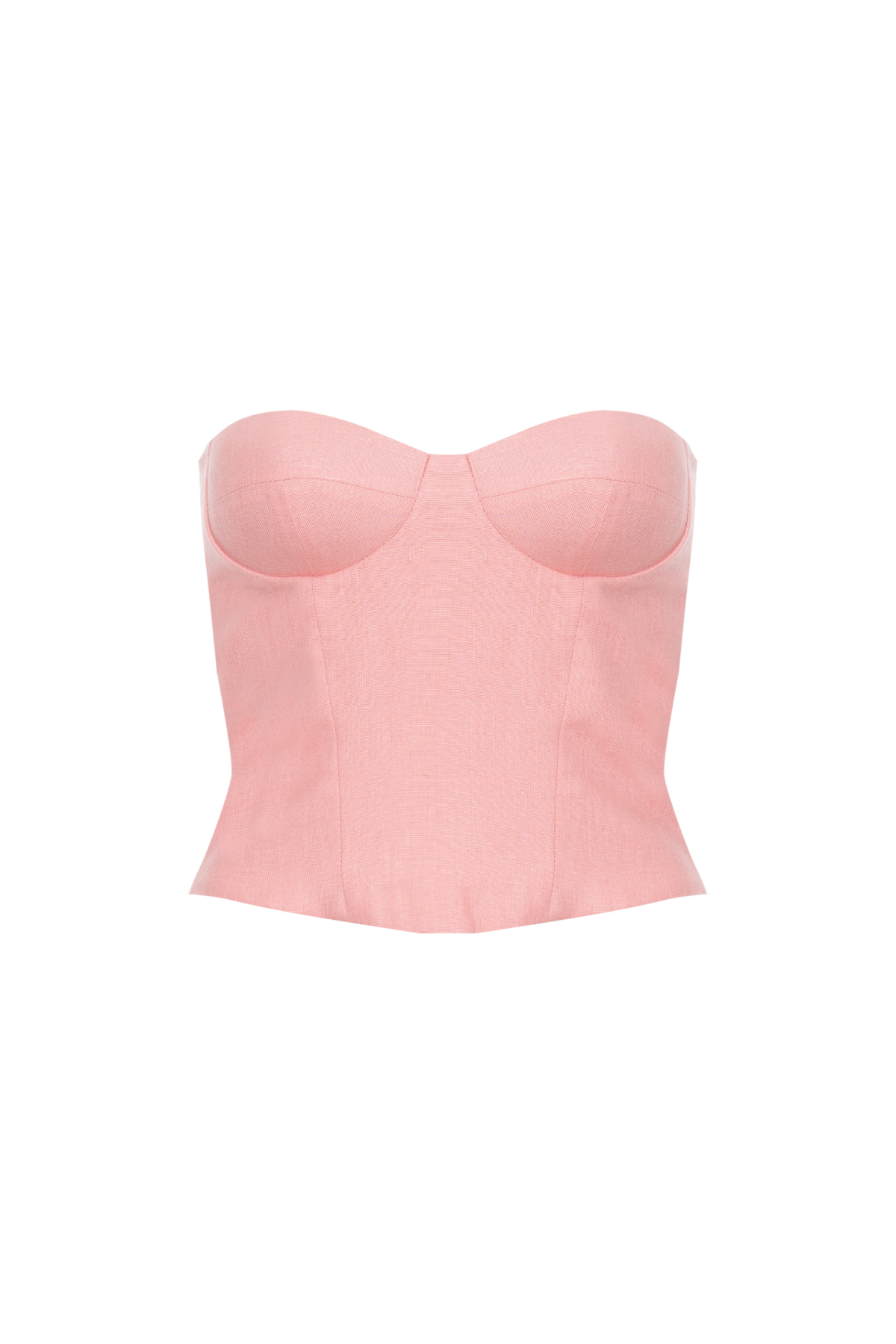 Corset Linho Decote Coração