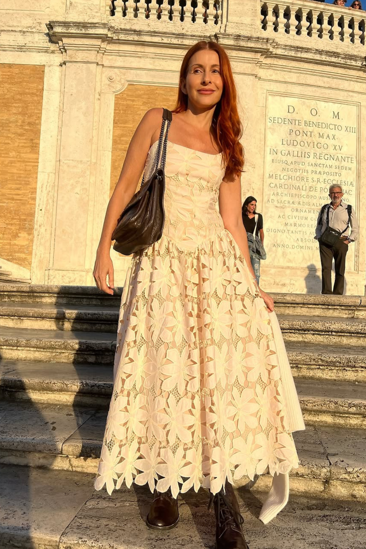 Vestido Mídi Renda Floral Richilieu