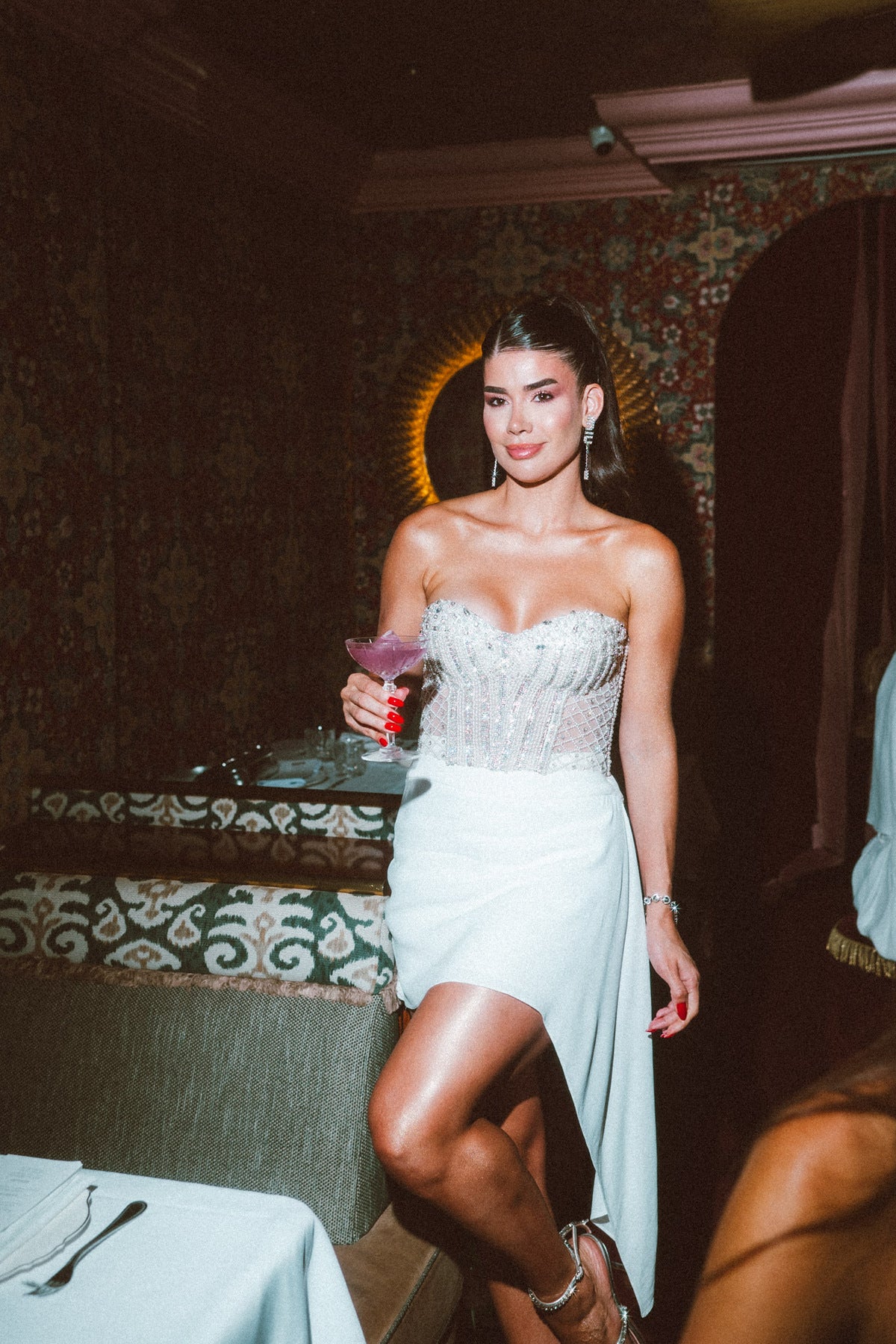 Saia Curta em Crepe com Detalhe Lateral