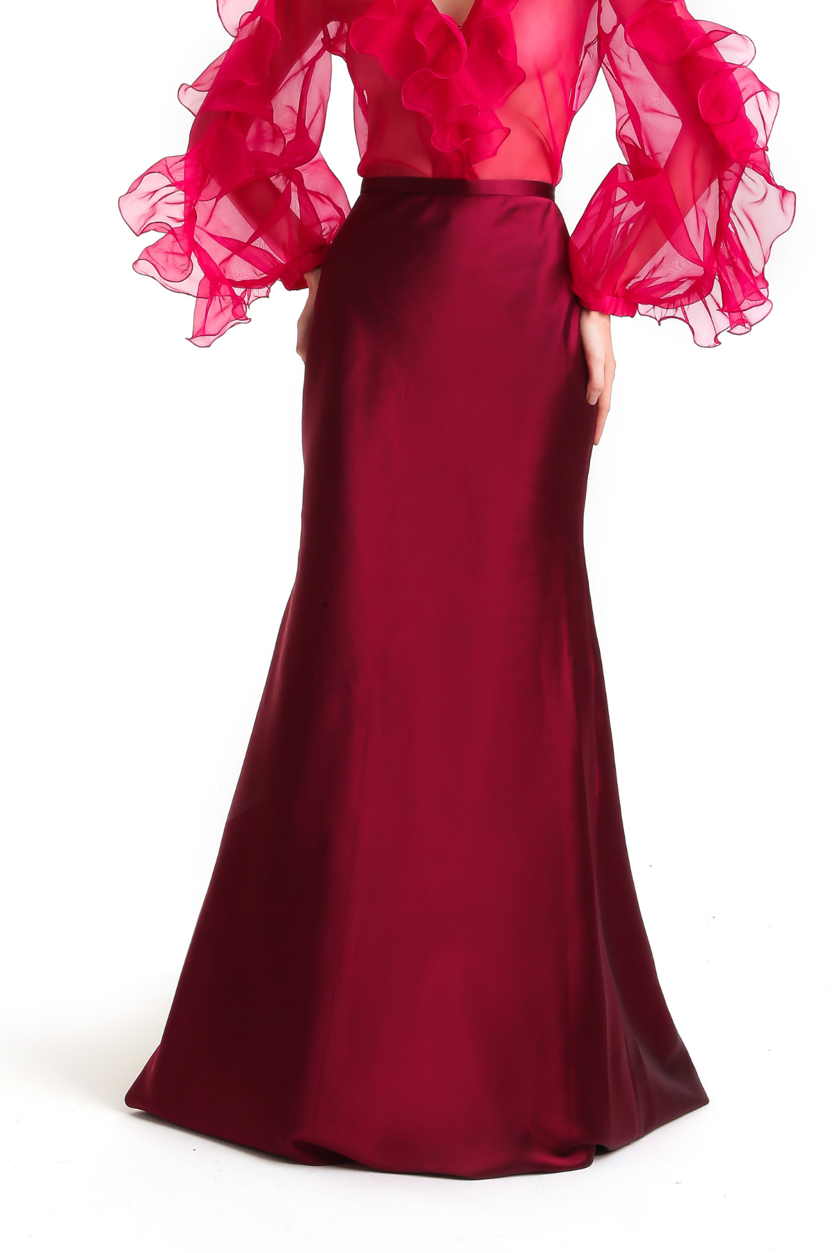 Saia Longa Sereia Em Zibeline