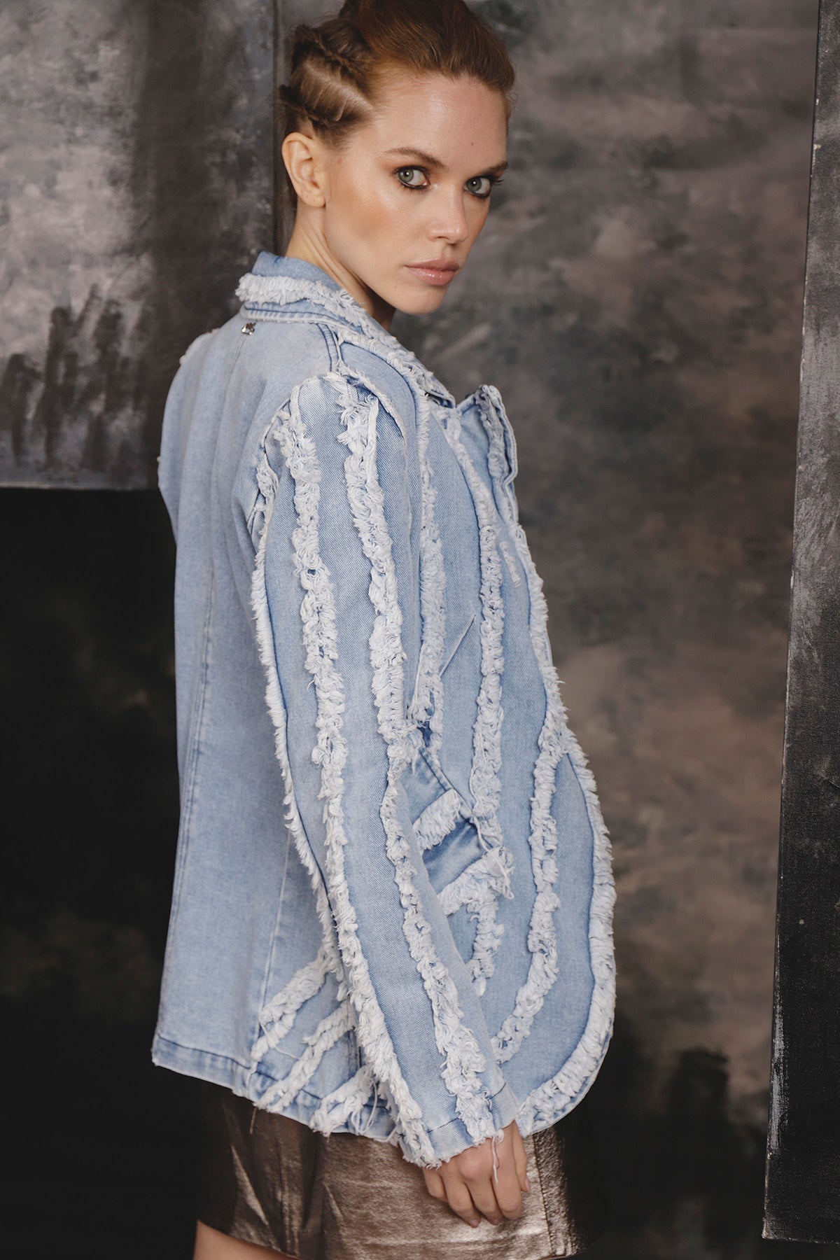 Blazer Jeans Desfiado