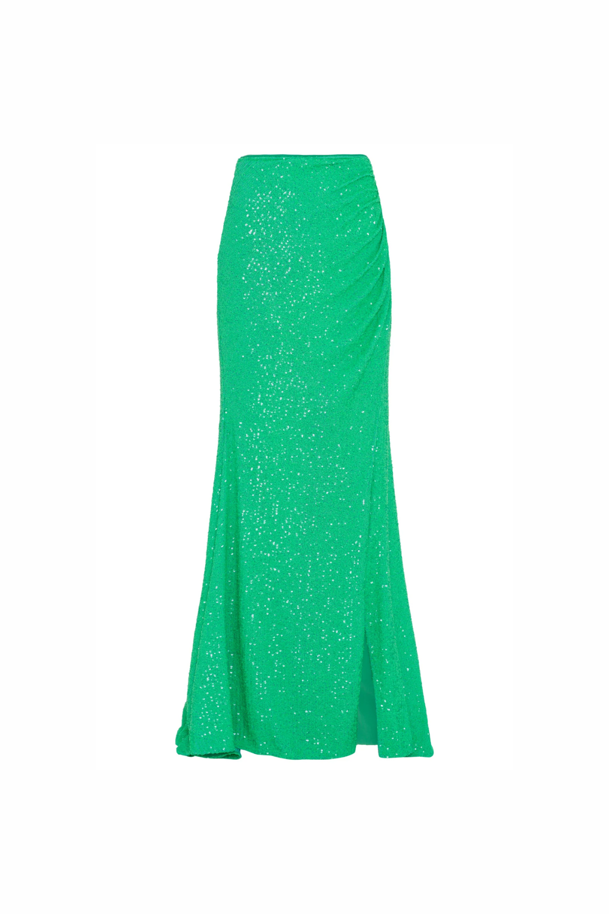 Saia Longa Drapeada em Paetê