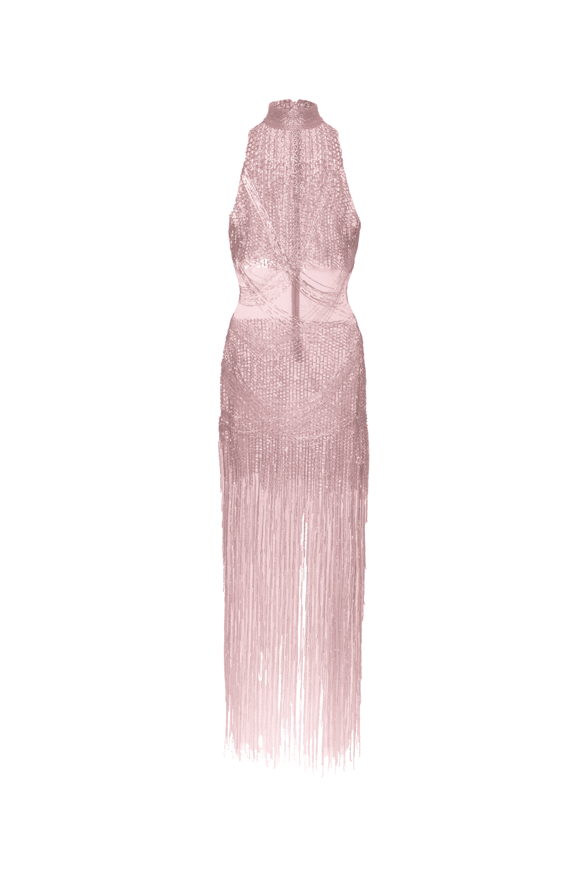 Vestido Bordado Gola Alta