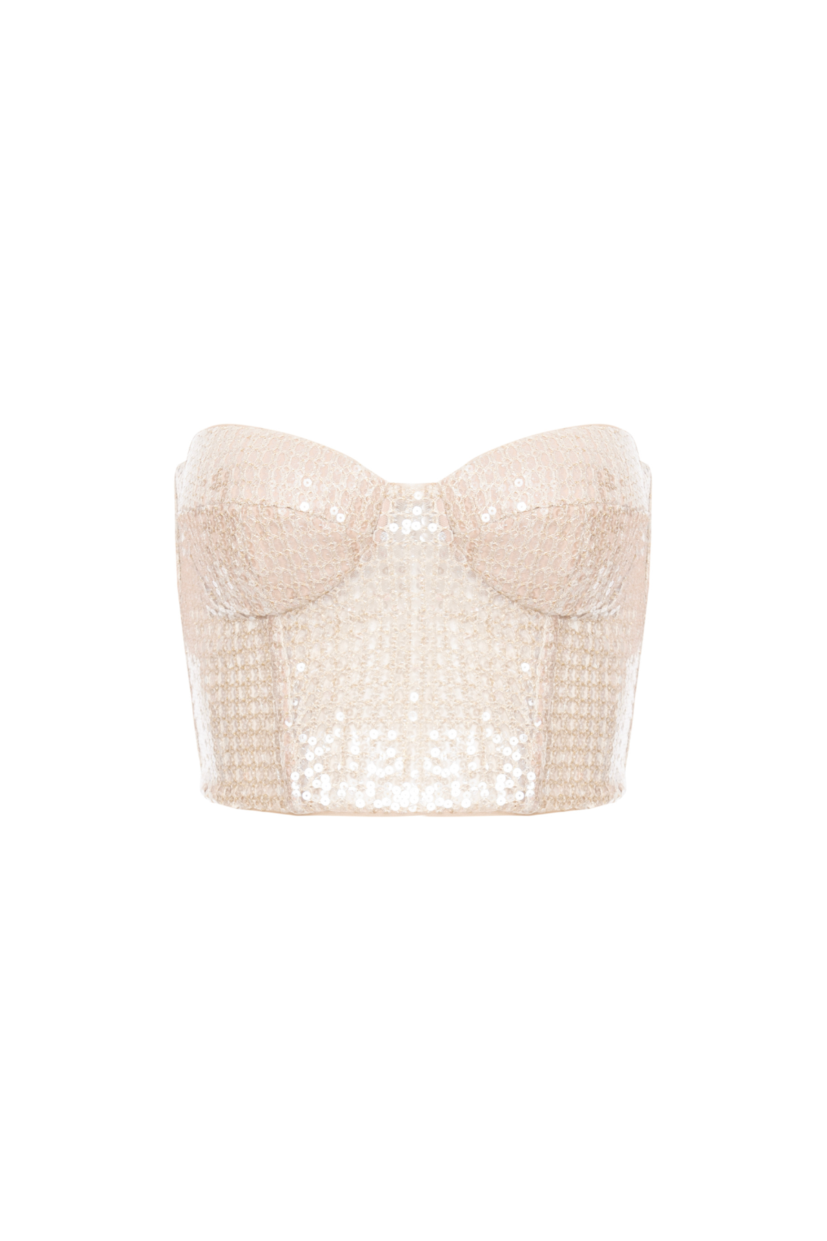 Corset Crochê Com Paetês