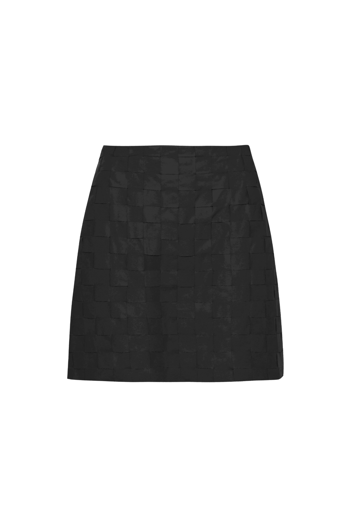 Saia Curta Couro Tressê