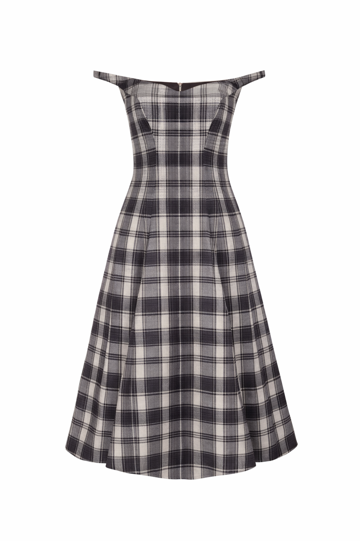 Vestido Ombro A Ombro Jacquard Uk