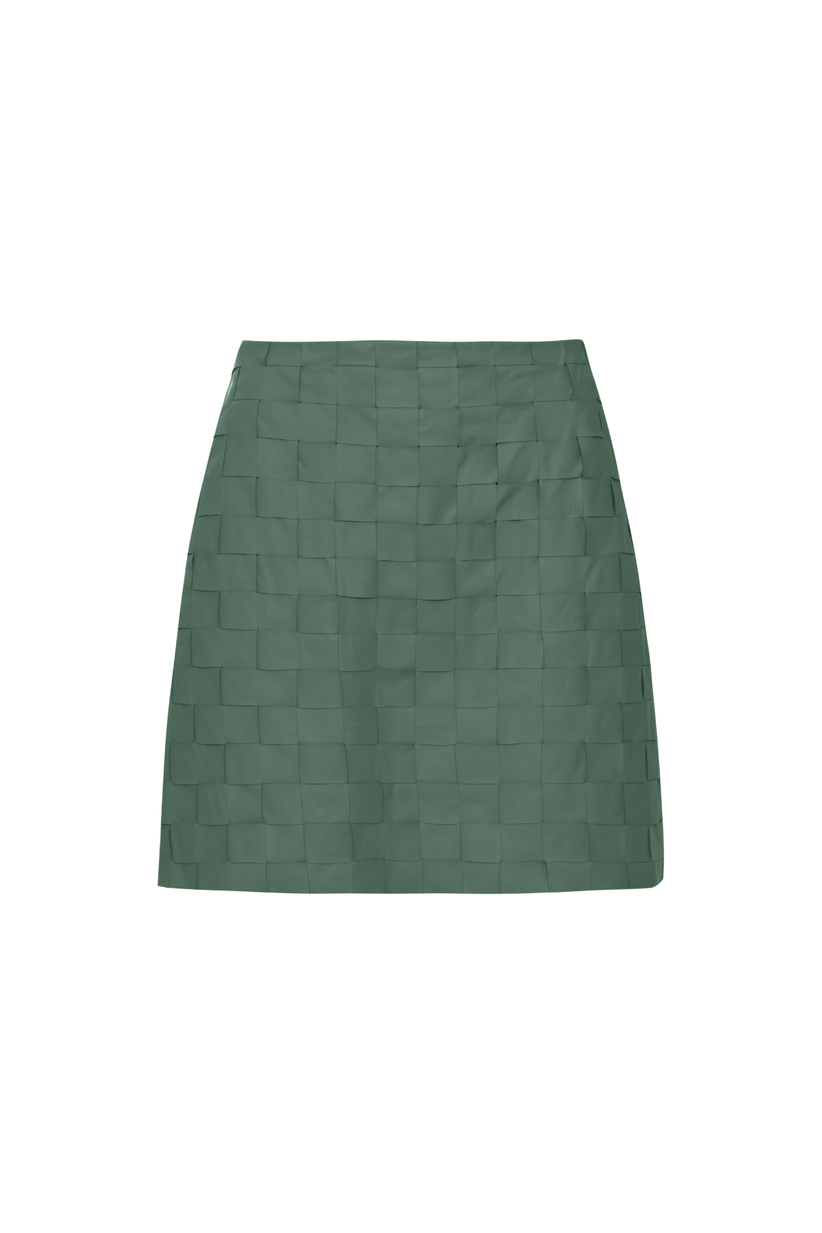 Saia Curta Couro Tressê