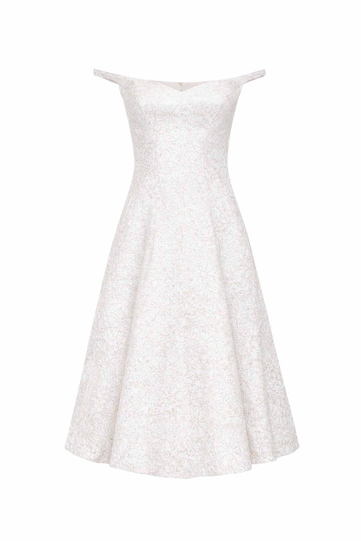 Vestido Ombro A Ombro Jacquard Uk